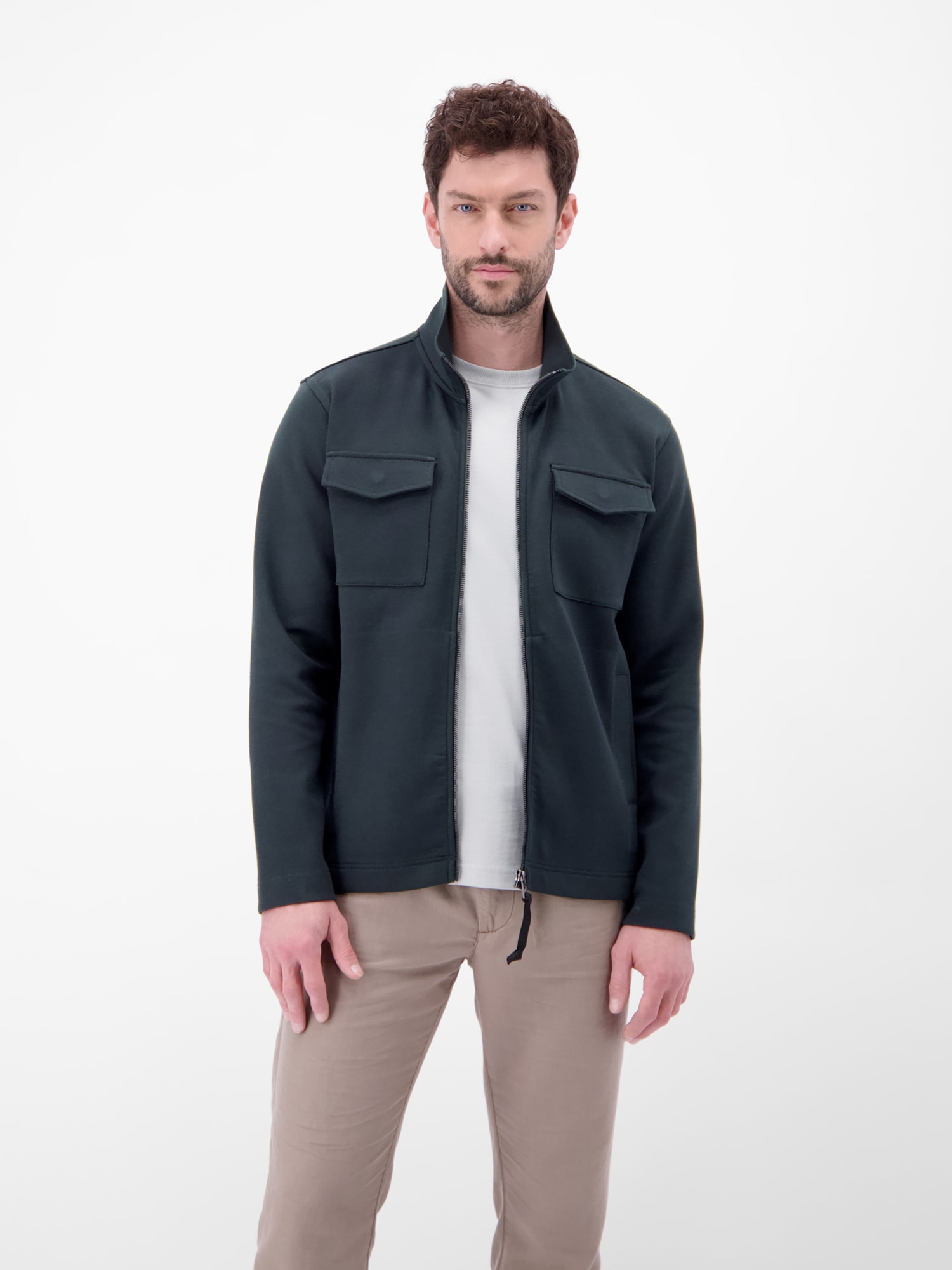 LERROS Sweatjacke »Sweatjacke mit Brusttaschen«