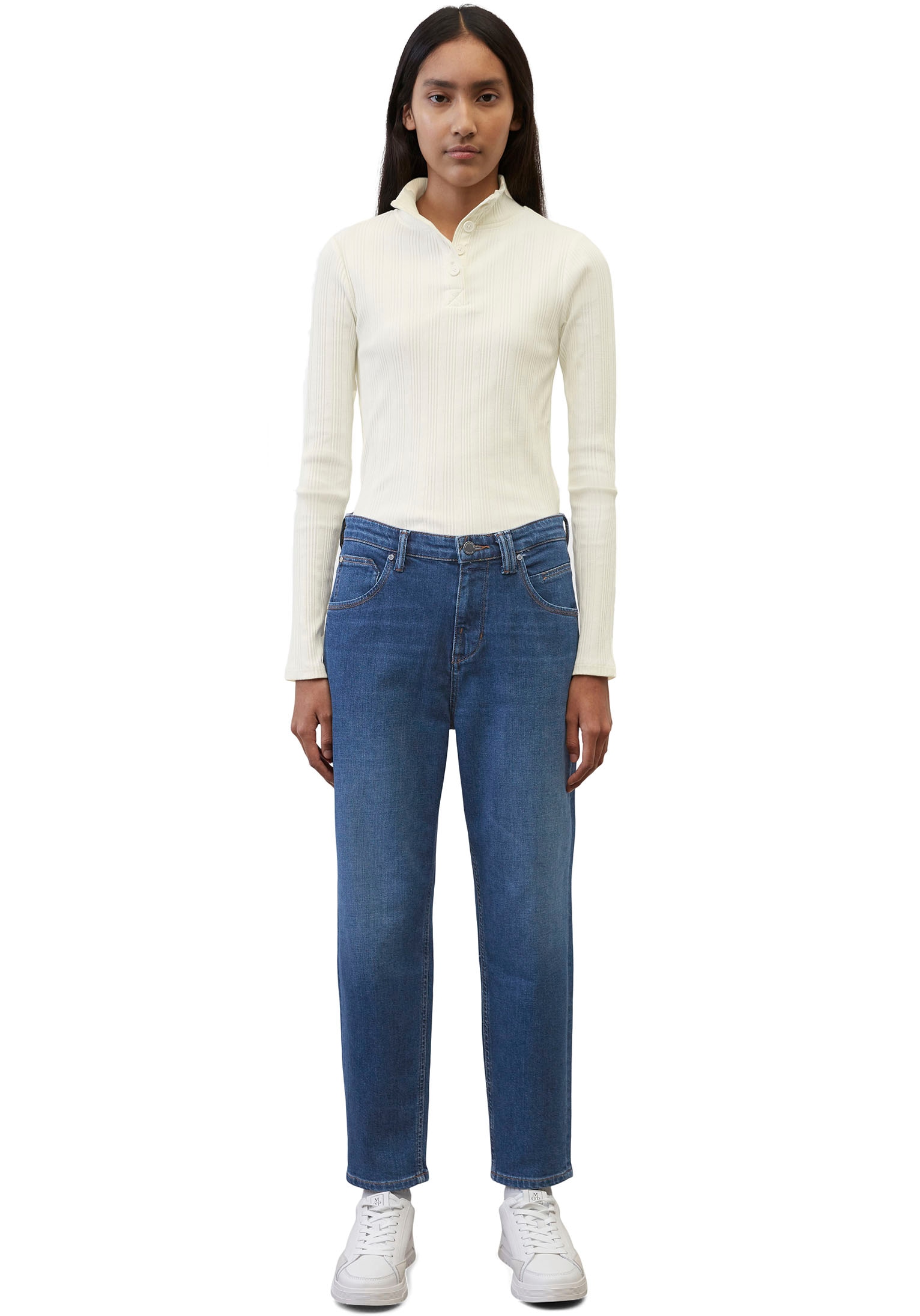 Marc O'Polo DENIM Boyfriend-Jeans »Freja«, in heller Waschung