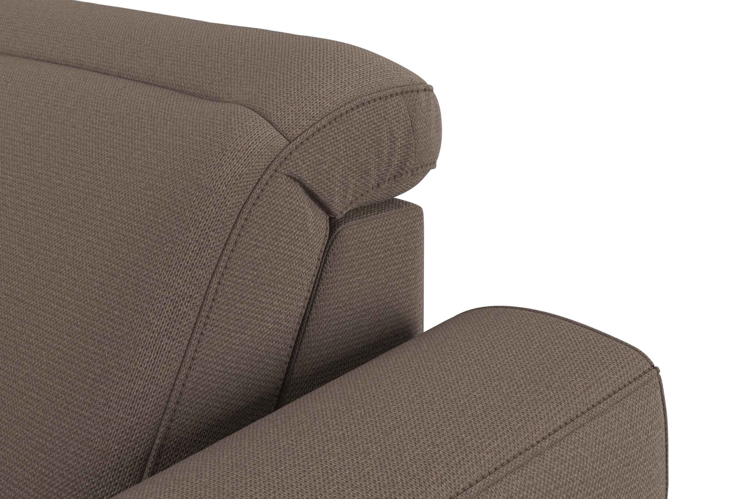 sit&more Wohnlandschaft »Dundee U-Form«, mit Federkern und Massivholzfüßen, wahlweise mit Kopfteilverstellung