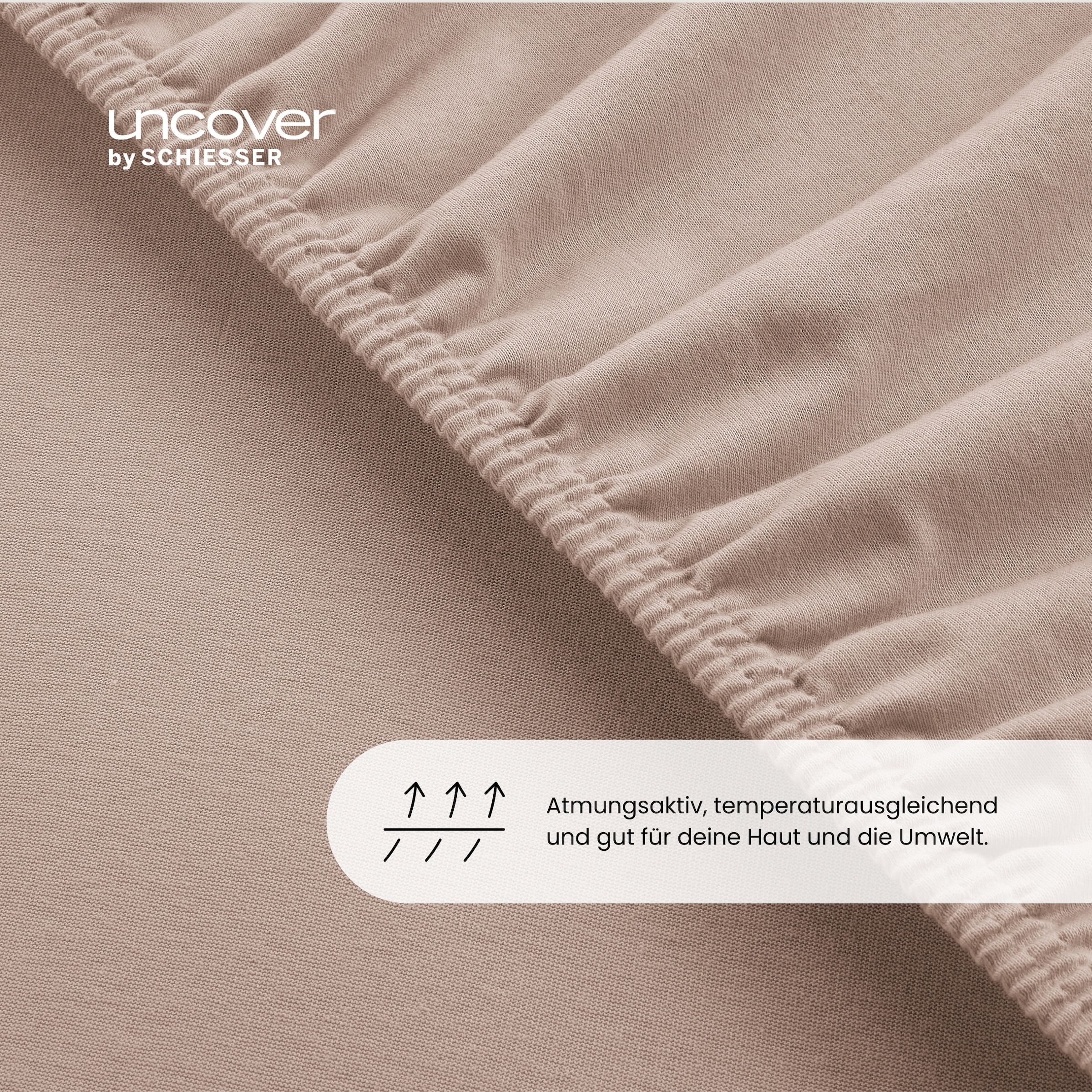 uncover by SCHIESSER Spannbettlaken »New Jersey aus 100% Baumwolle«, Made in Green