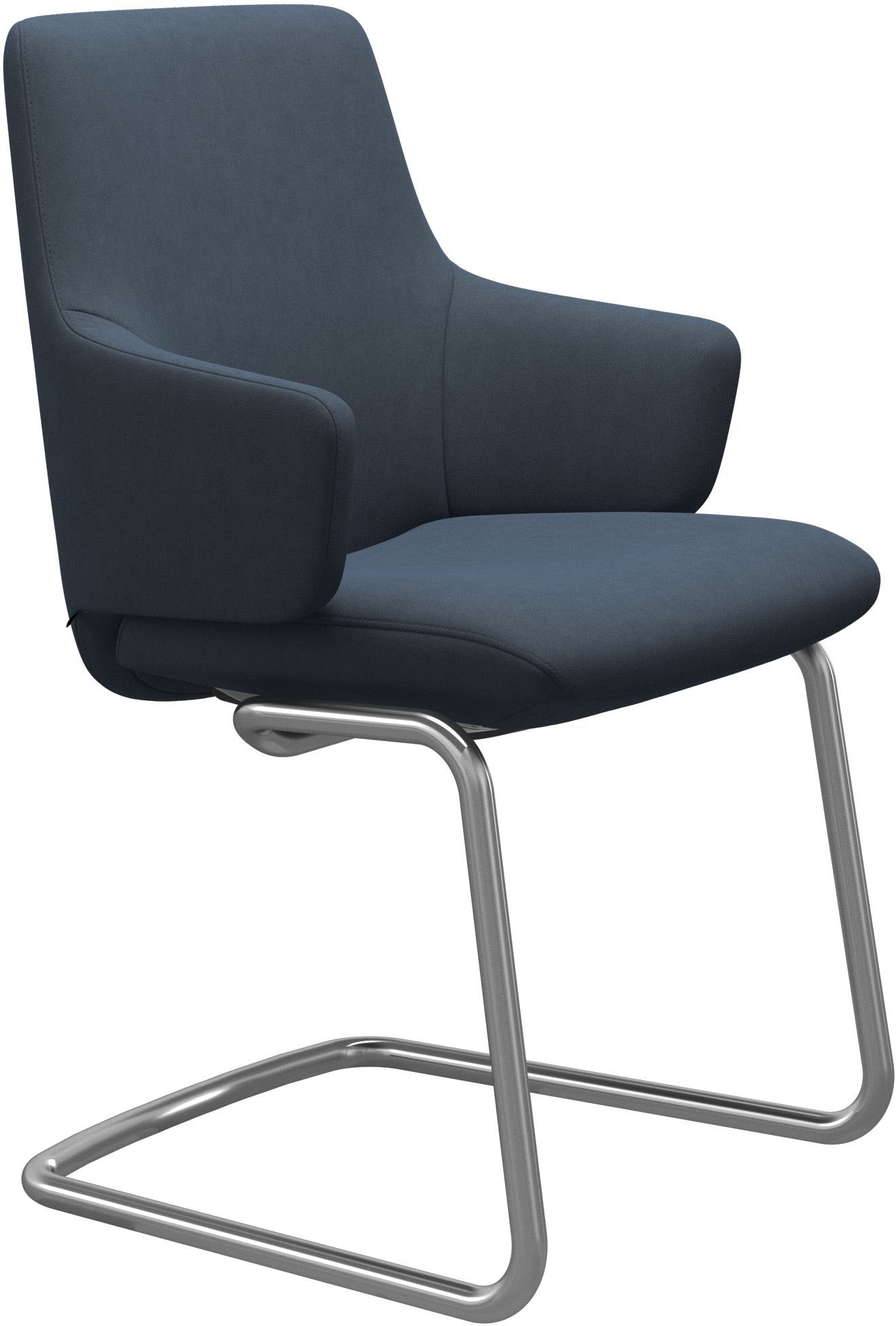 Stressless® Polsterstuhl »Laurel« () Low Back mit Armlehne, Größe L, mit Beinen aus Stahl in Chrom glänzend