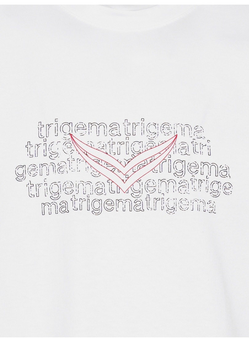 Trigema T-Shirt »TRIGEMA T-Shirt mit Logo-Print« 1 Stk. tlg.