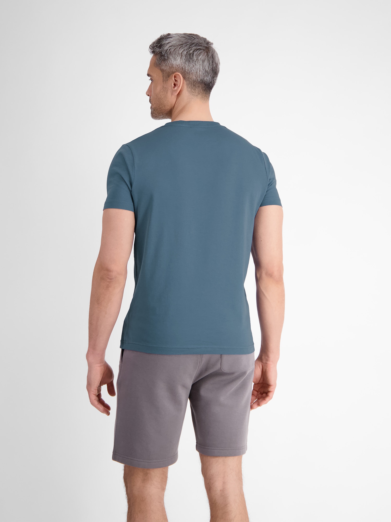 LERROS T-Shirt »LERROS Unifarbenes T-Shirt mit Print«