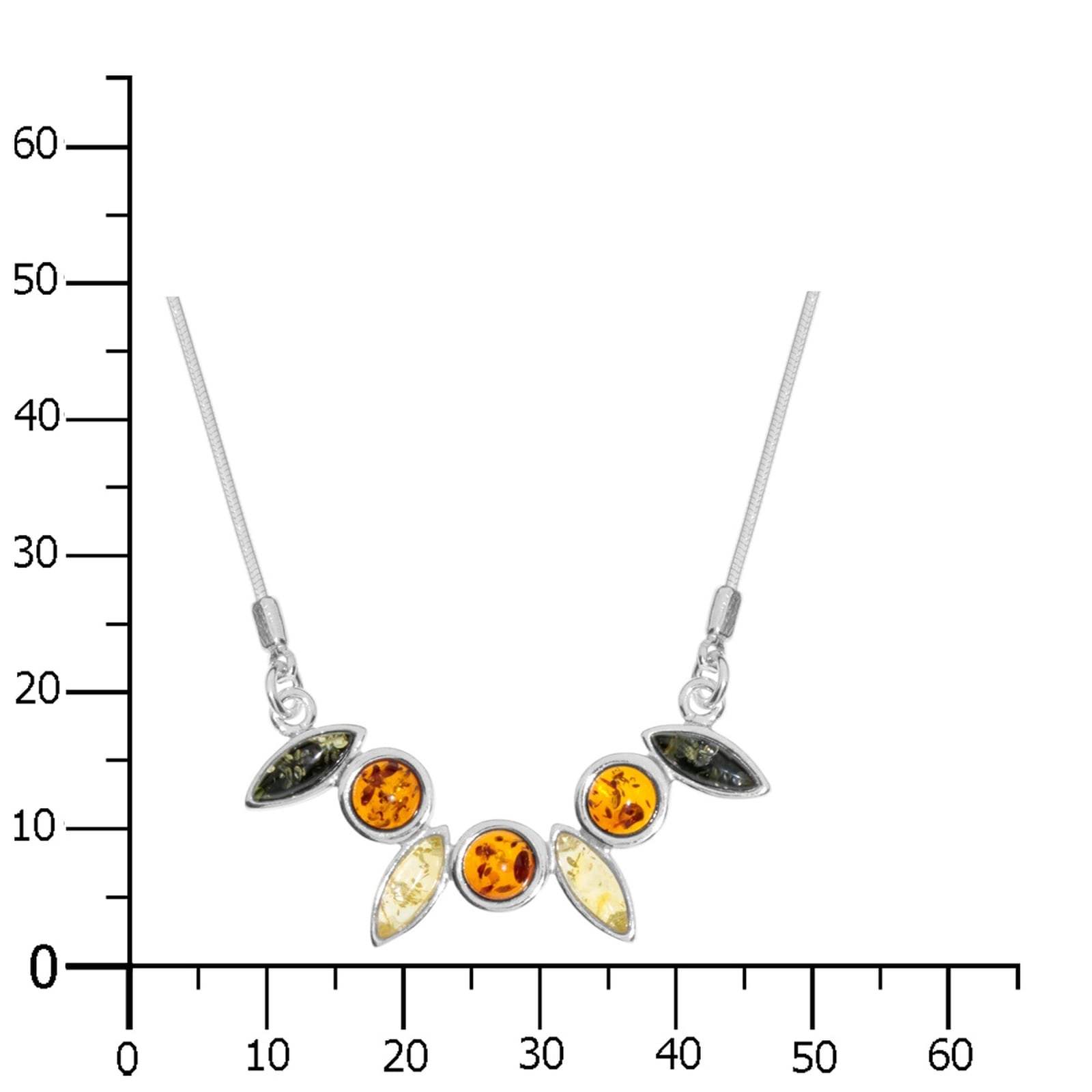 OSTSEE-SCHMUCK Collier »- Sigrun - Silber 925/000 - Bernstein«