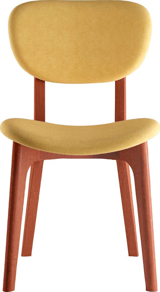 INOSIGN Stuhl »COZY Made in Italy« (Set) 2 Stk.Gestell in Buche, Kirsch- oder Nussbaum, Massivholz, Design Stuhl