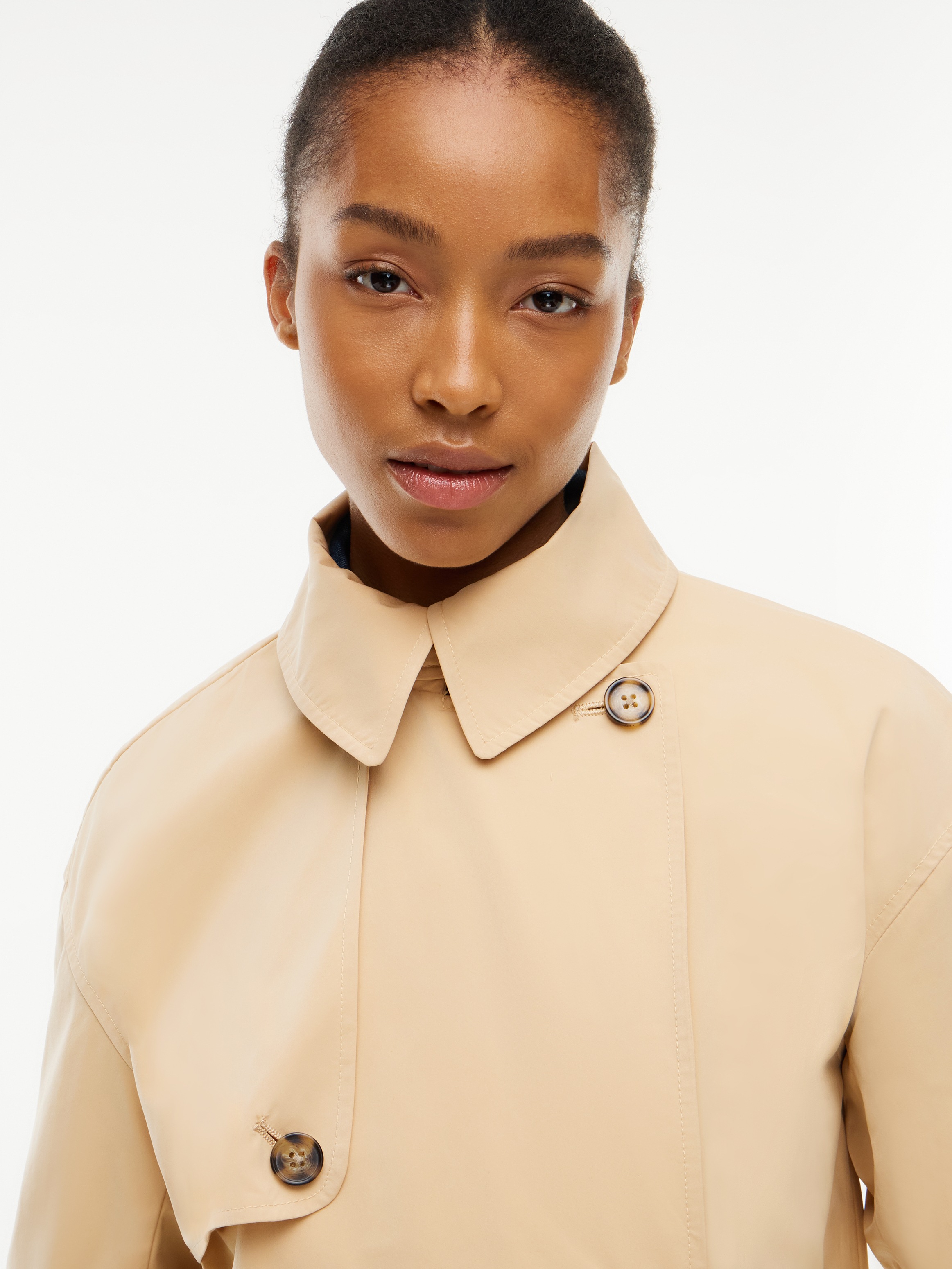 Tommy Jeans Kurzjacke »TJW SHORT TRENCH JACKET« Materialmix