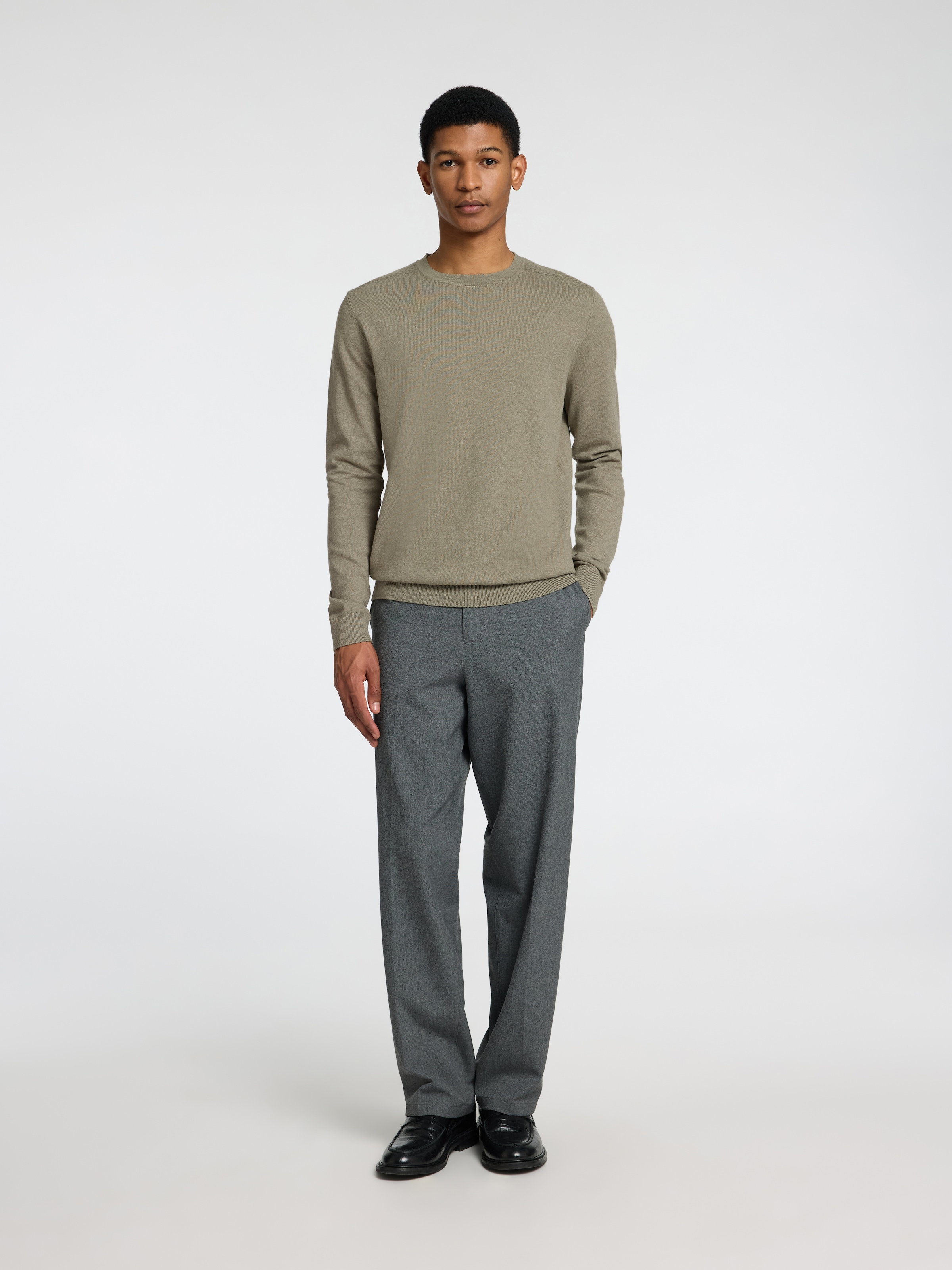 SELECTED HOMME Strickpullover »SLHBERG CREW NECK NOOS«