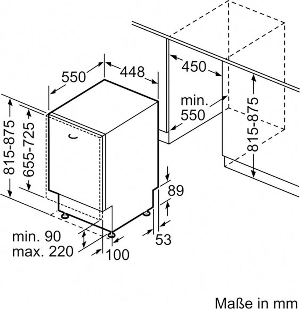 NEFF vollintegrierbarer Geschirrspüler N 30 »S853HKX14E«, 10 Maßgedecke, Info Light: projizierter Punkt während des Betriebs