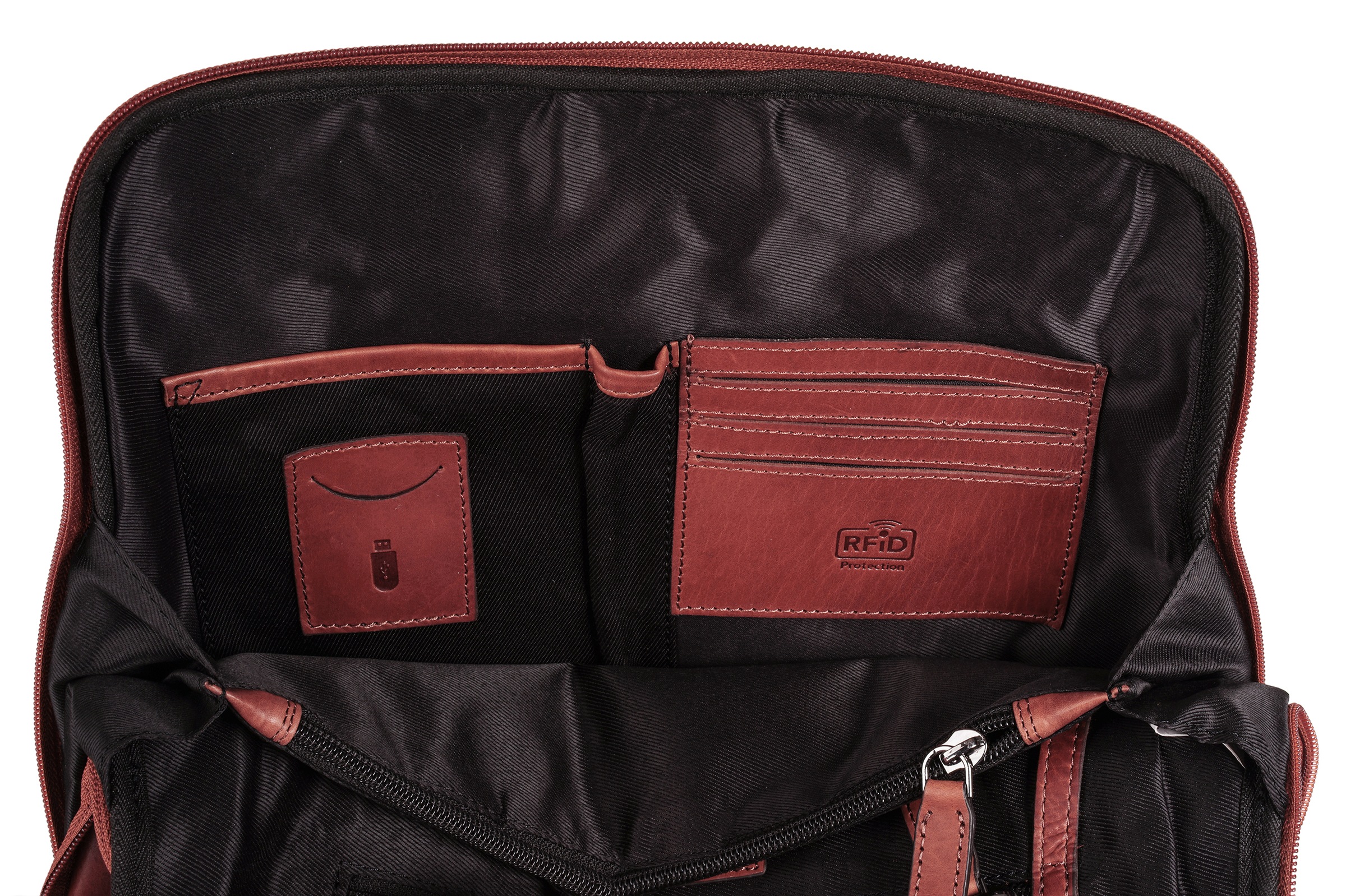 X-Zone Cityrucksack, echt Leder