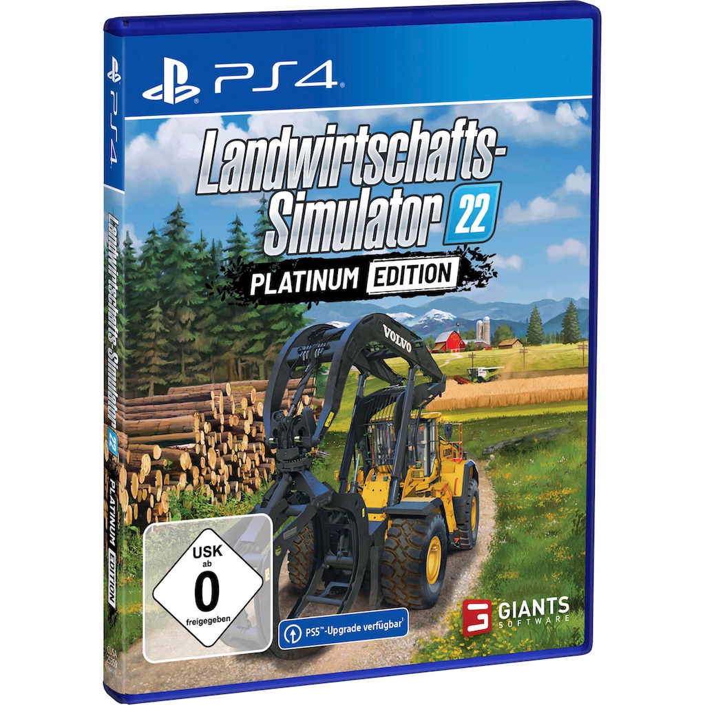 Astragon Spielesoftware »Landwirtschafts-Simulator 22: Platinum-Edition«, PlayStation 4