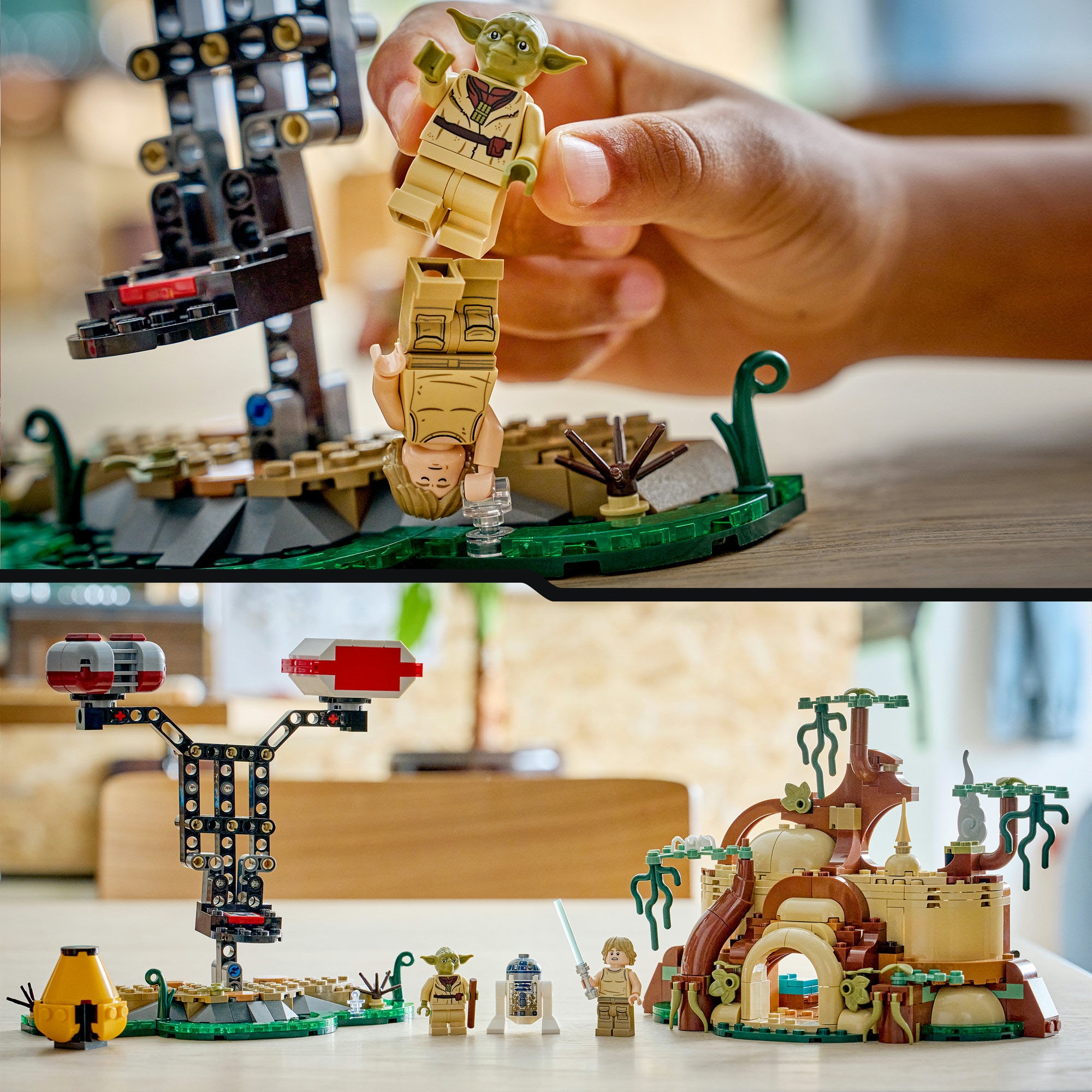 LEGO® Konstruktionsspielsteine »SMART Play: Jedi-Training an Yodas Hütte (75422), LEGO Star Wars ™« Mit SMART Brick kombatibel (nicht im Lieferumfang enthalten)