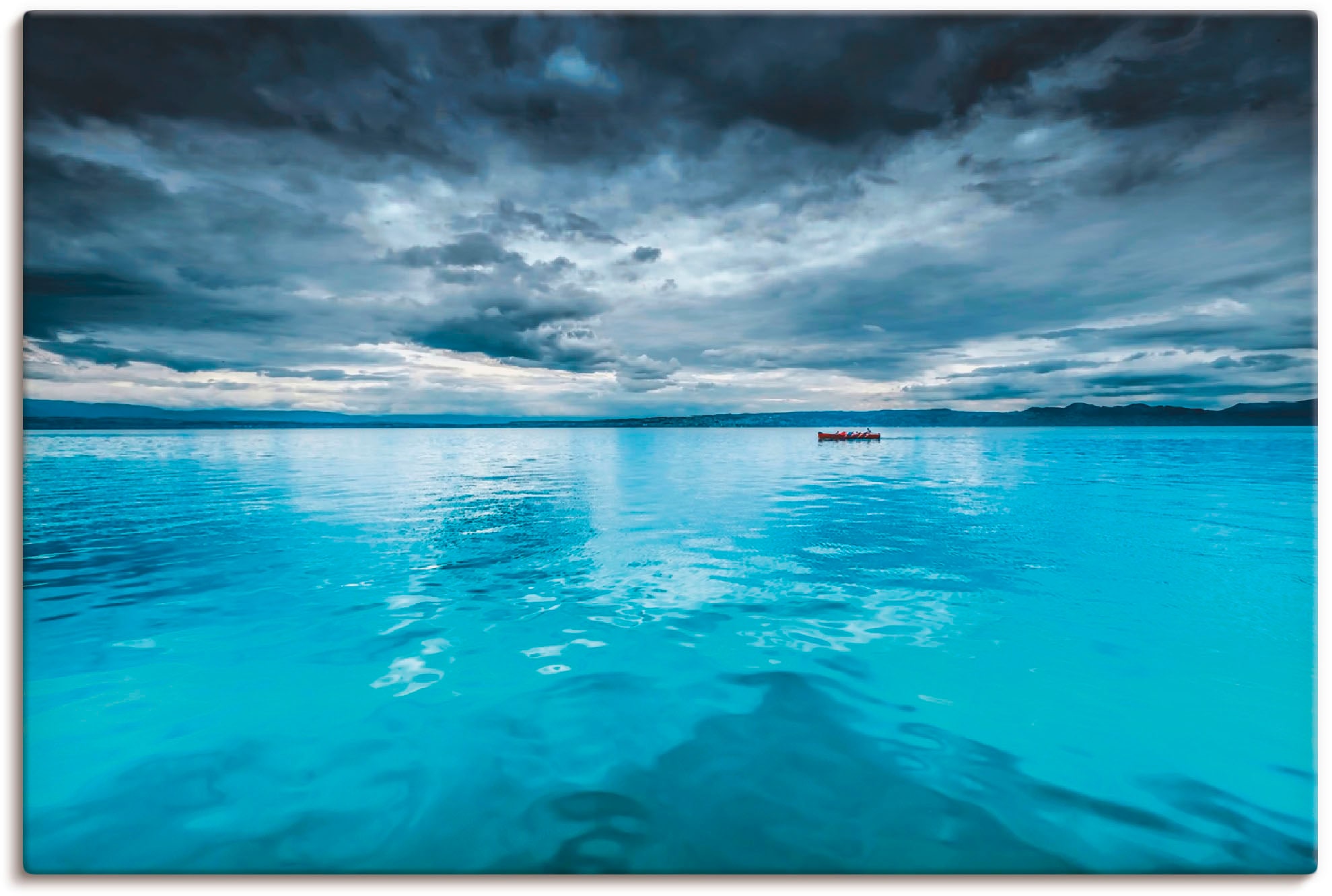 Artland Wandbild »Mystischer See Wandaufkleber in oder (1 kaufen bequem als Boot«, mit Poster Alubild, Leinwandbild, Gewässer, St.), Größen versch