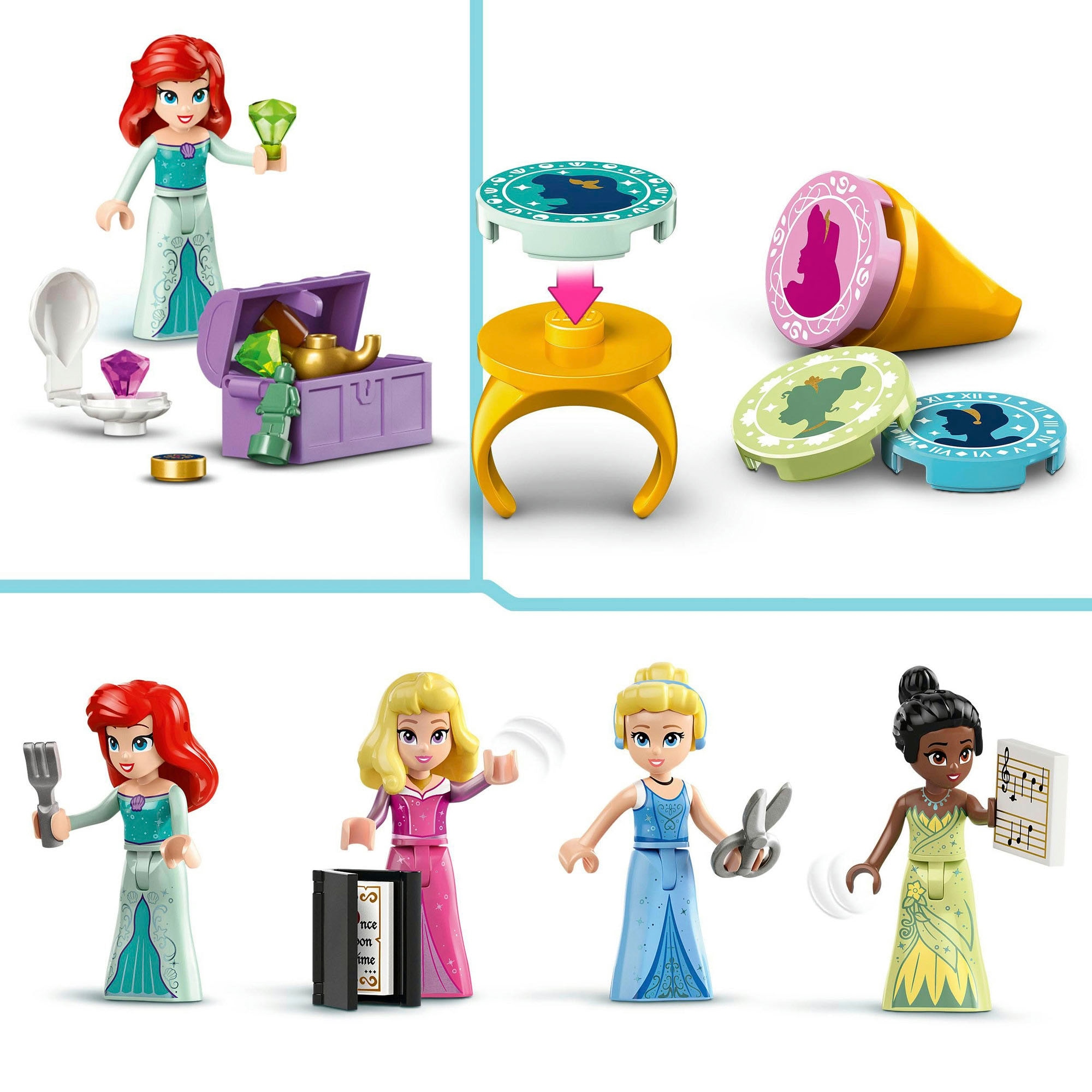 LEGO® Konstruktionsspielsteine »Disney Prinzessinnen Abenteuermarkt (43246), LEGO Disney Princess«, (817 St.), Made in Europe