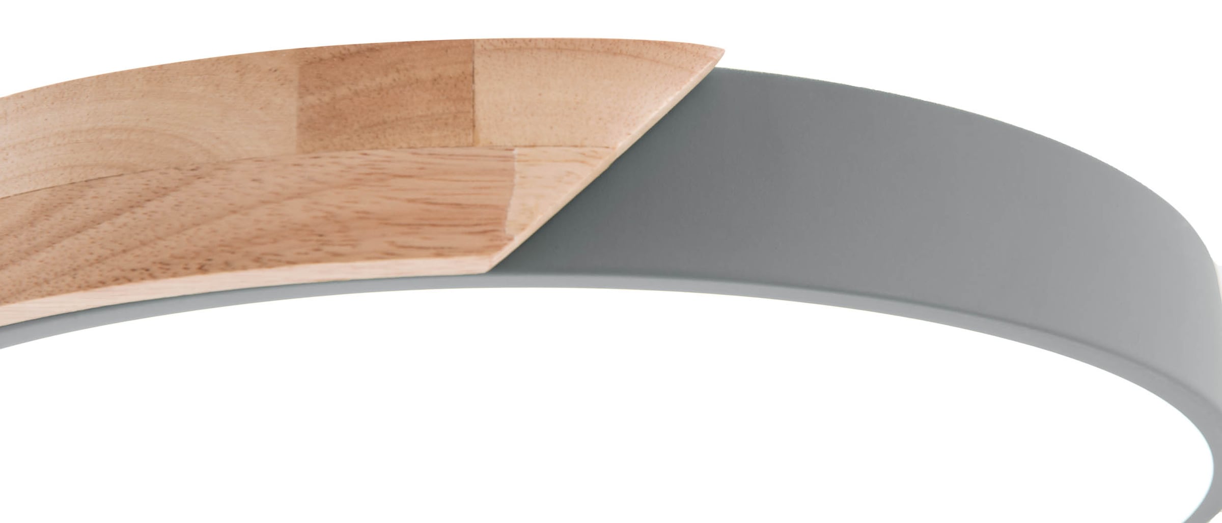 näve LED Deckenleuchte »Borneo« LED-Modul 1 Stk. warmweiß - kaltweiß Dimmbar per Fernbedienung (inkl.), CCT, Memory, Nachtlicht, Holzrand