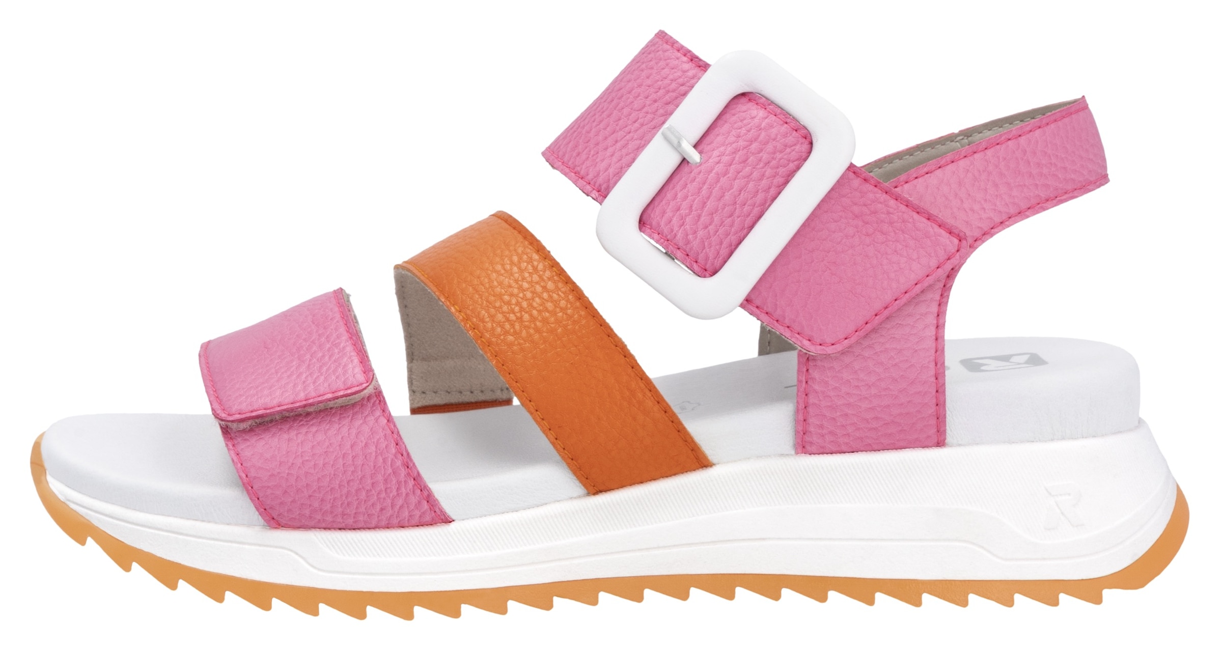 RIEKER Sport Riemchensandale, Sommerschuh, Klettschuh, Outdoorsandale mit weichem Fußbett