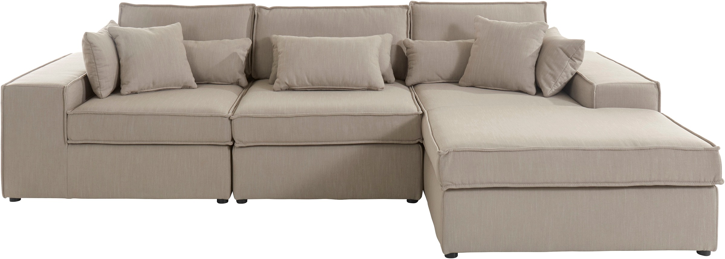 RAUM.ID Ecksofa »Florid L-Form«, 3 Teile, bestehend aus Modulen, viele Bezugsqualitäten, auch in Cord