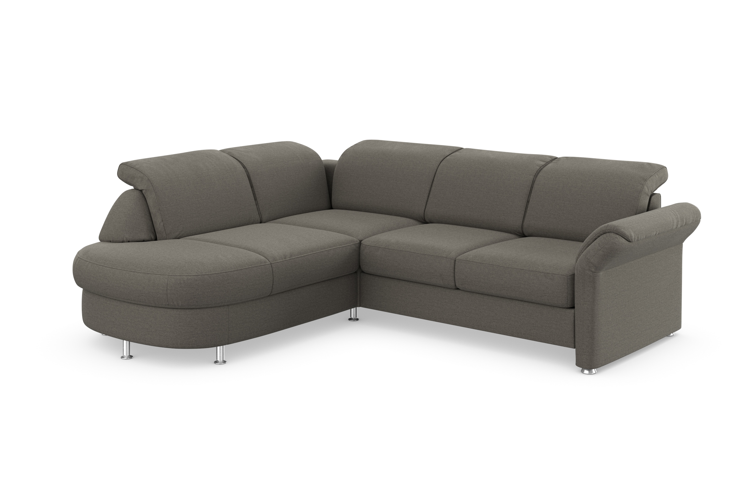 sit&more Ecksofa »Apulia L-Form« wahlweise Bettfunktion, Bettkasten und Kopf- und Armteilverstellung
