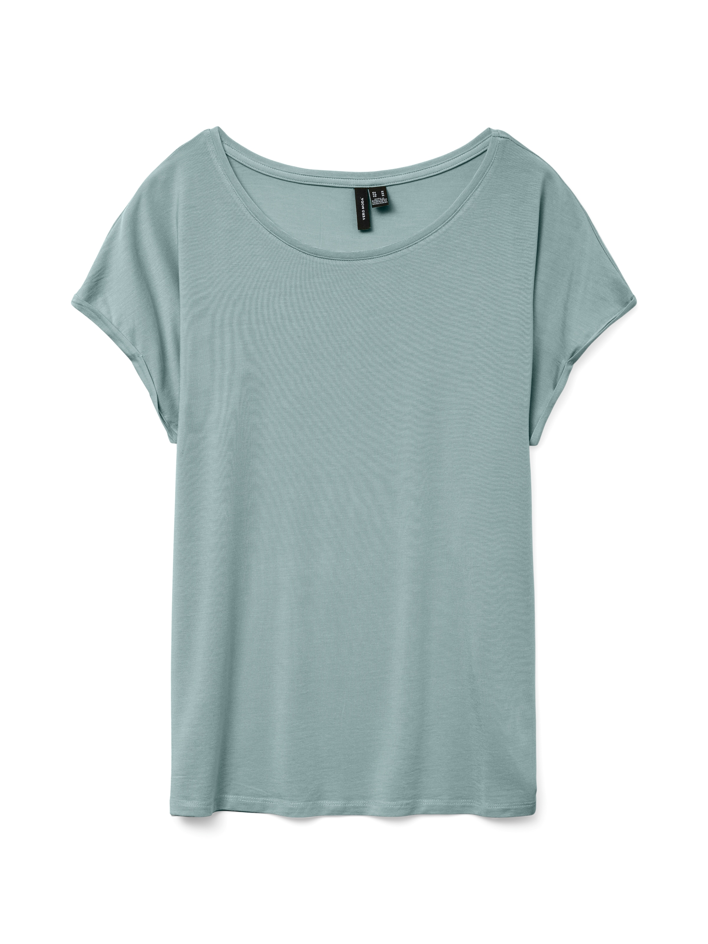 Vero Moda Rundhalsshirt »VMAVA PLAIN SS TOP GAJRS NOOS«