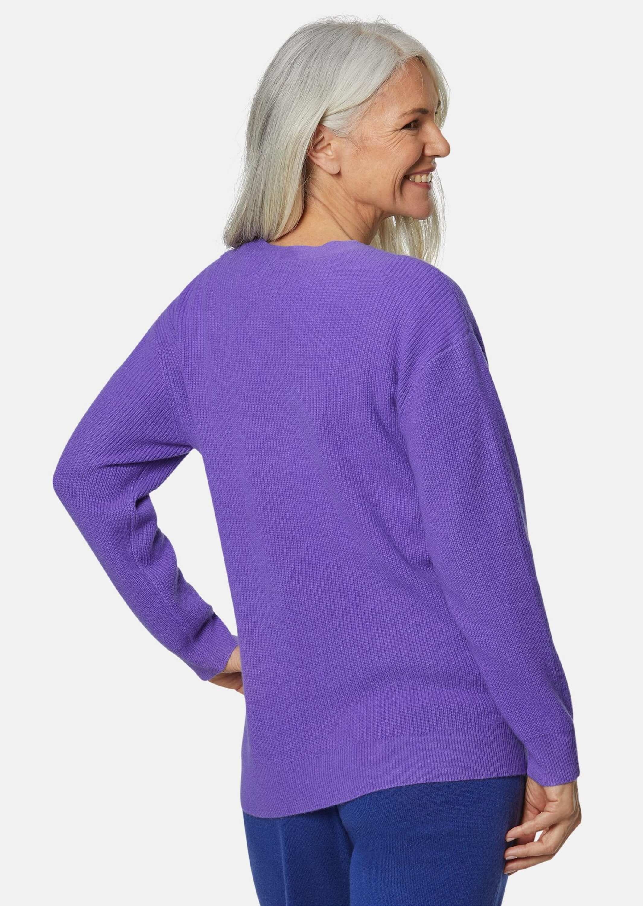 GOLDNER Strickpullover »Kurzgröße Kaschmirpullover mit V-Ausschnitt« Ohne