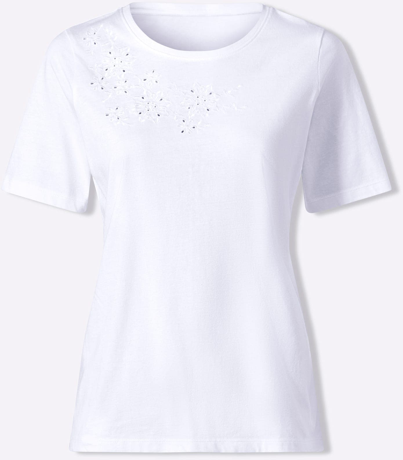 Inspirationen Rundhalsshirt »Baumwoll-Shirt« 1 tlg.