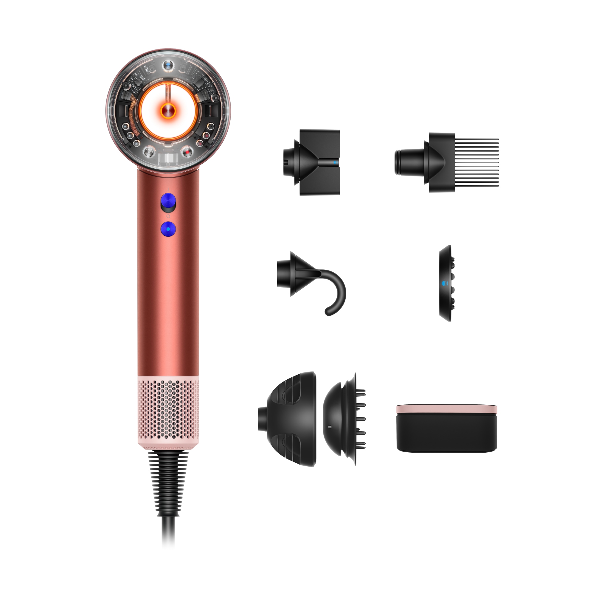 DYSON Haartrockner »Supersonic Nural™ (Strawberry Bronze/Rosé)«, 1600 W, 5 Aufsätze