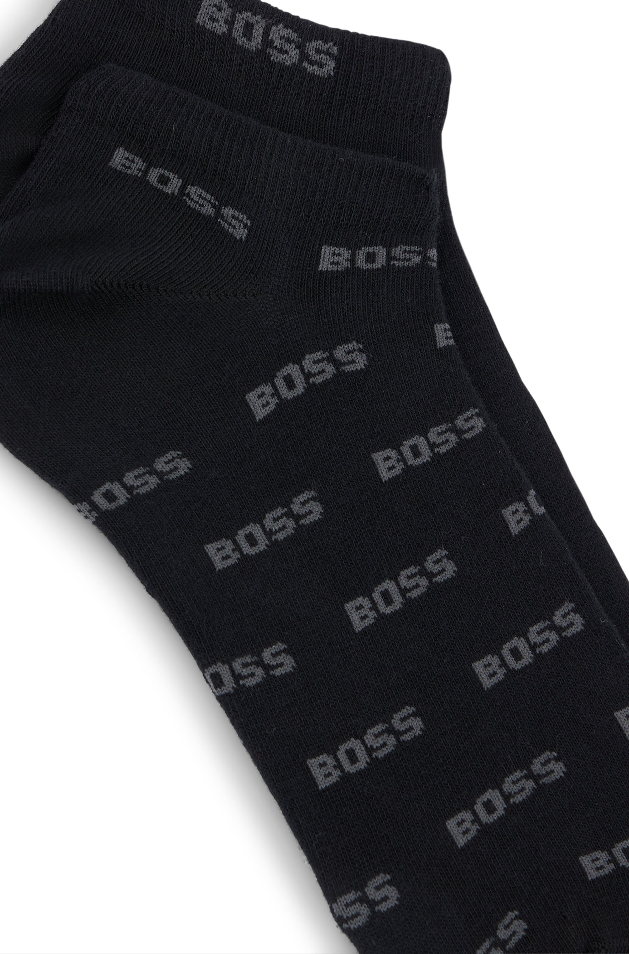 BOSS Freizeitsocken »2P AS Allover CC«, (Packung, 2er), mit Logostickereien
