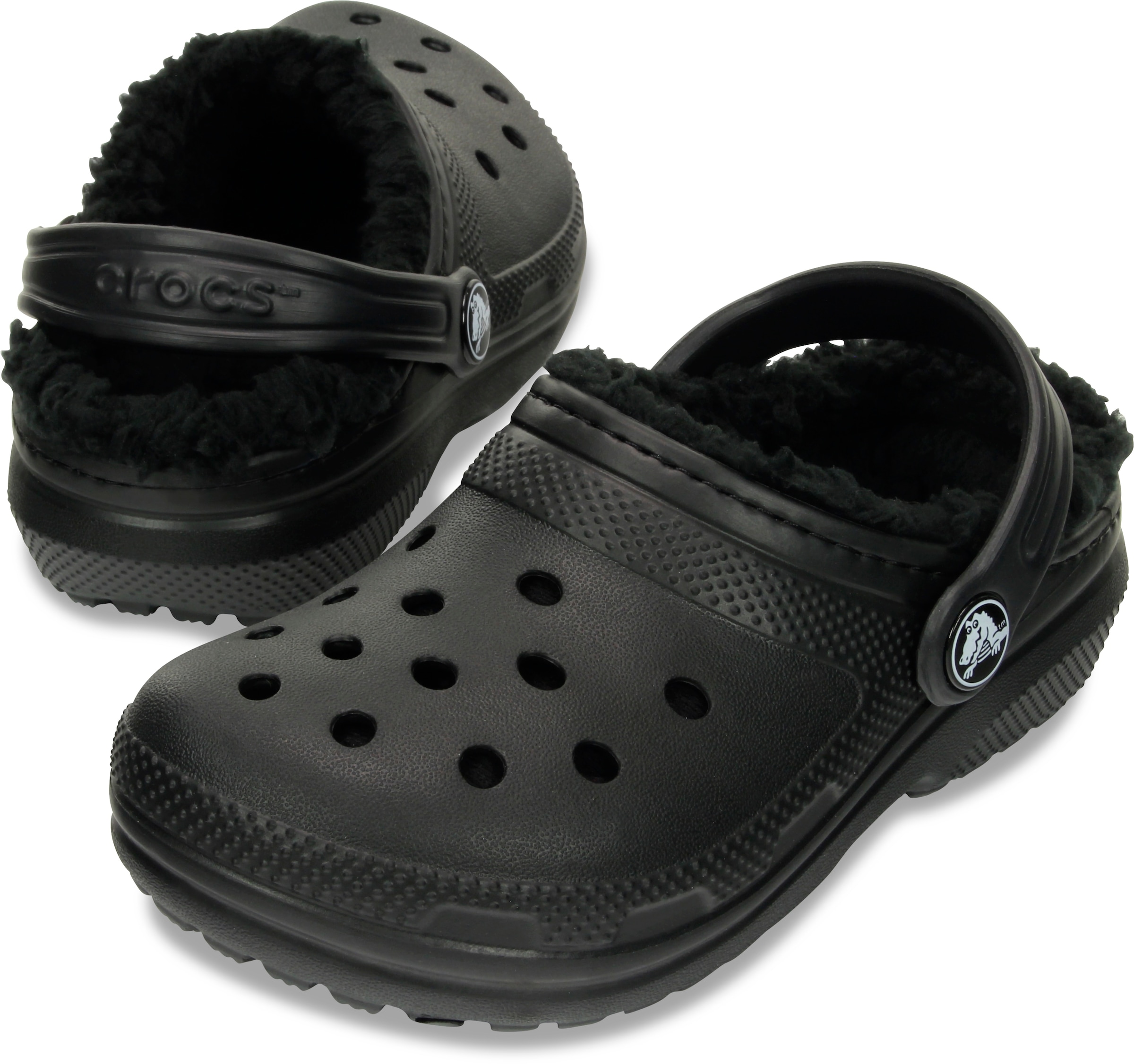 Crocs Clog »Kids' Classic Lined Clog«, Hausschuh, Pantoffel, Schlappen mit Warmfutter