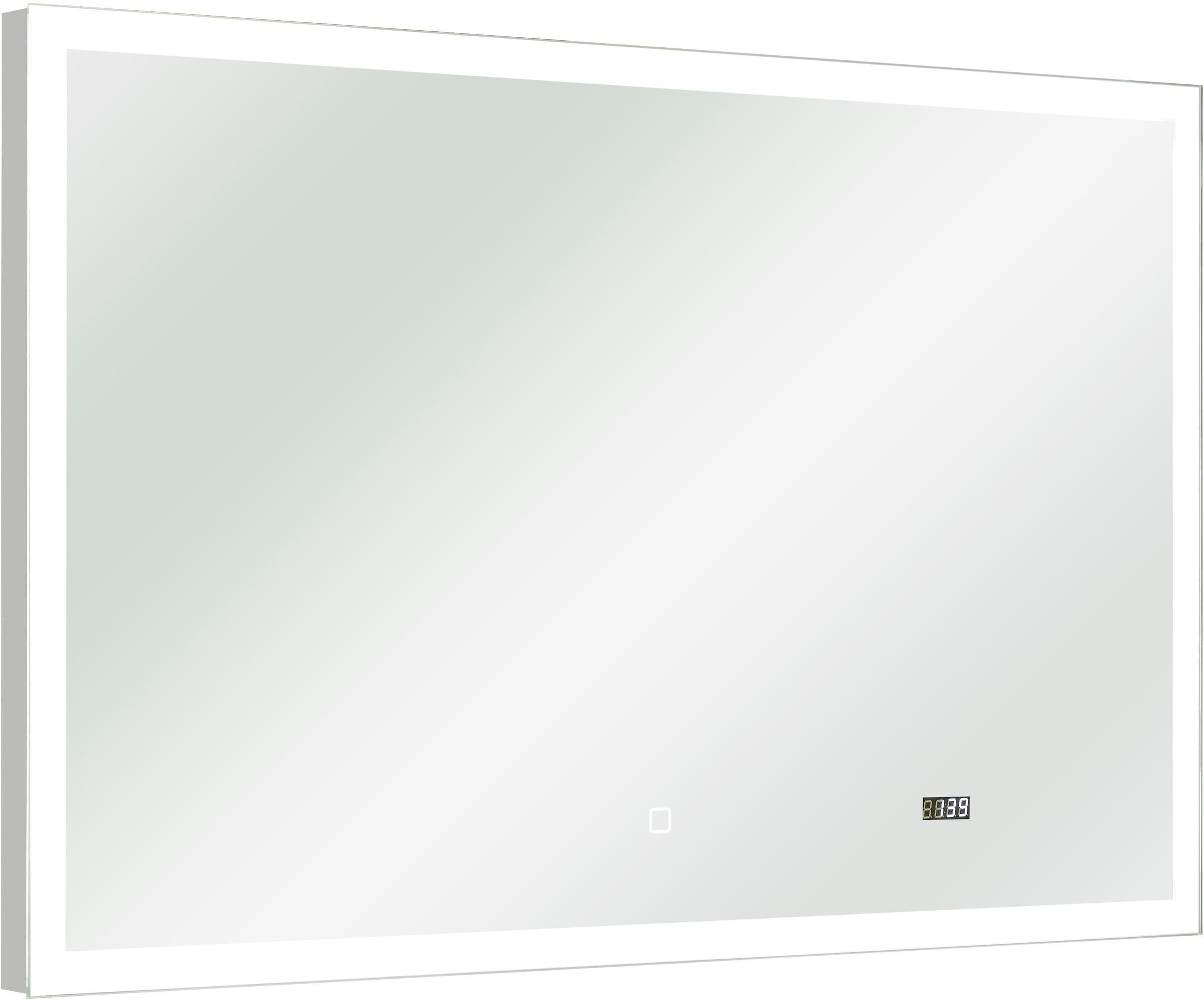 Saphir Badmöbel-Set »Quickset 360 2-teilig, mit Keramik-Aufsatzbecken und LED-Spiegel« Set, 2 Stk. tlg.