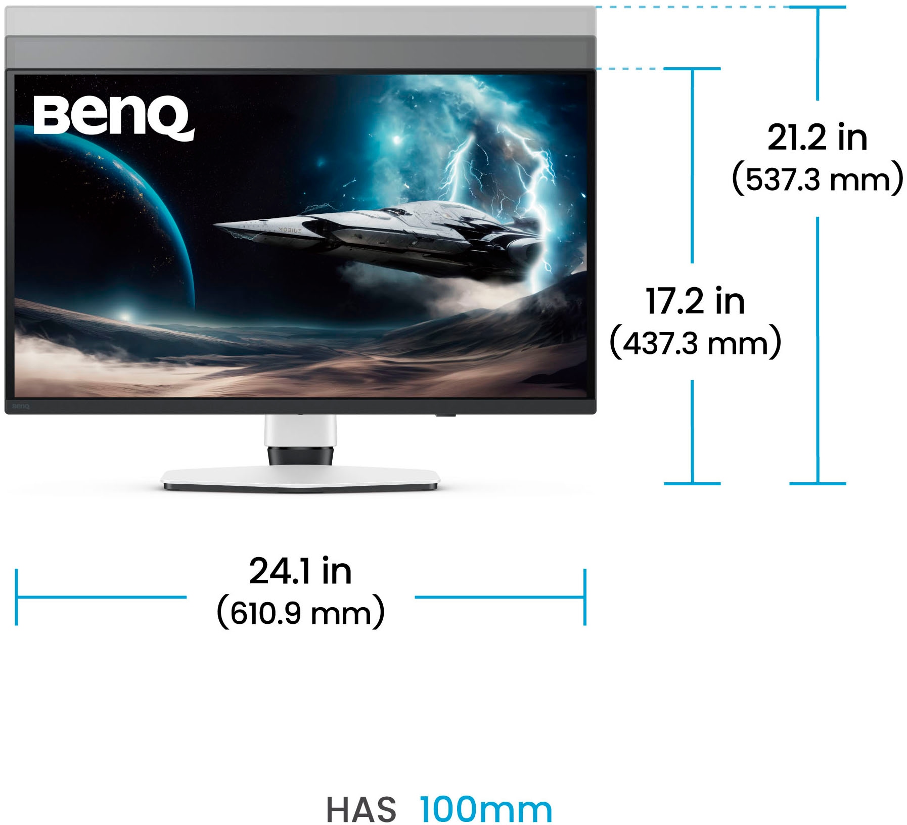 BenQ Gaming-Monitor »EX271QZ« 68 cm/27 ″  2560 x 1440 px QHD 0,03 Reaktionszeit 50 Hz