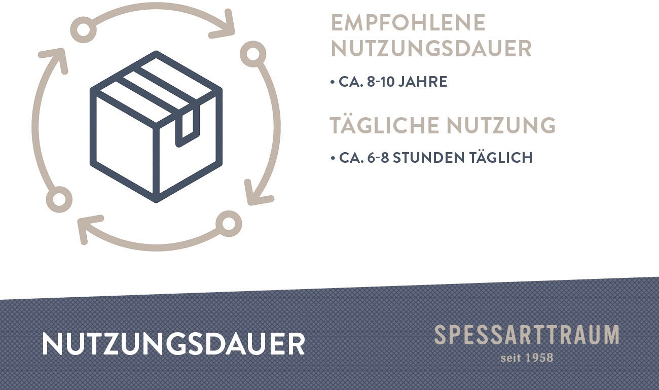 SPESSARTTRAUM Daunenbettdecke »First Class«, normal, Füllung 90% Daunen / 10% Federn, Klasse 1, Downpass zertifiziert, Bezug 100% Baumwolle, nachhaltig (Made in Green), Hausstauballergiker geeignet, (1 St.), 5 Wärmeklassen & 6 Größen, Bestseller