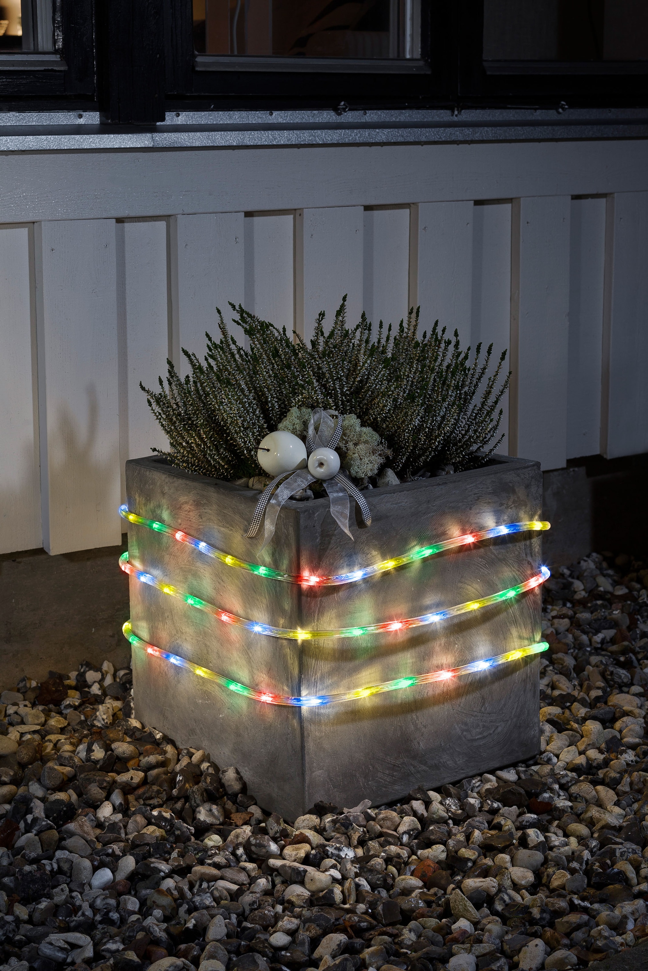 KONSTSMIDE LED-Lichterschlauch mit 6 6h Dioden 96 St.-flammig, bunte m, »Weihnachtsdeko auf Timer, bestellen Lichtsensor Raten 96 und aussen«, und 9h