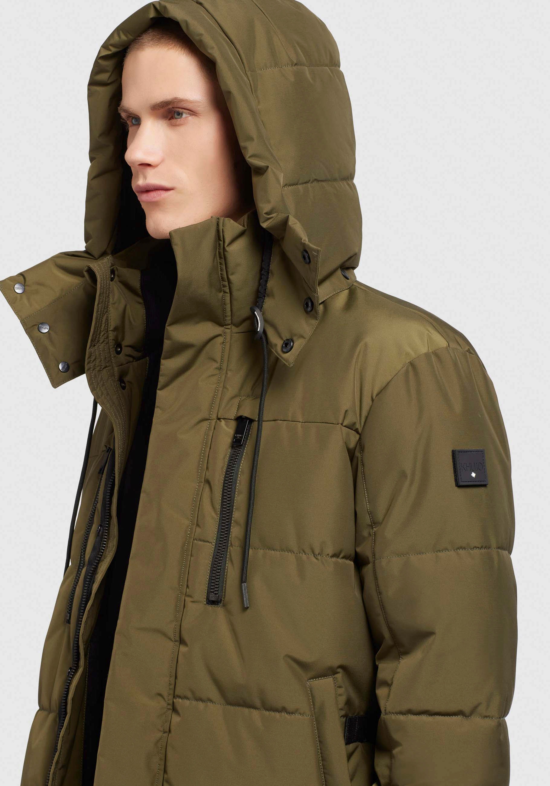 khujo Steppjacke »KIRC«, mit Kapuze, Abnehmbare Kapuze mit Kordelzug