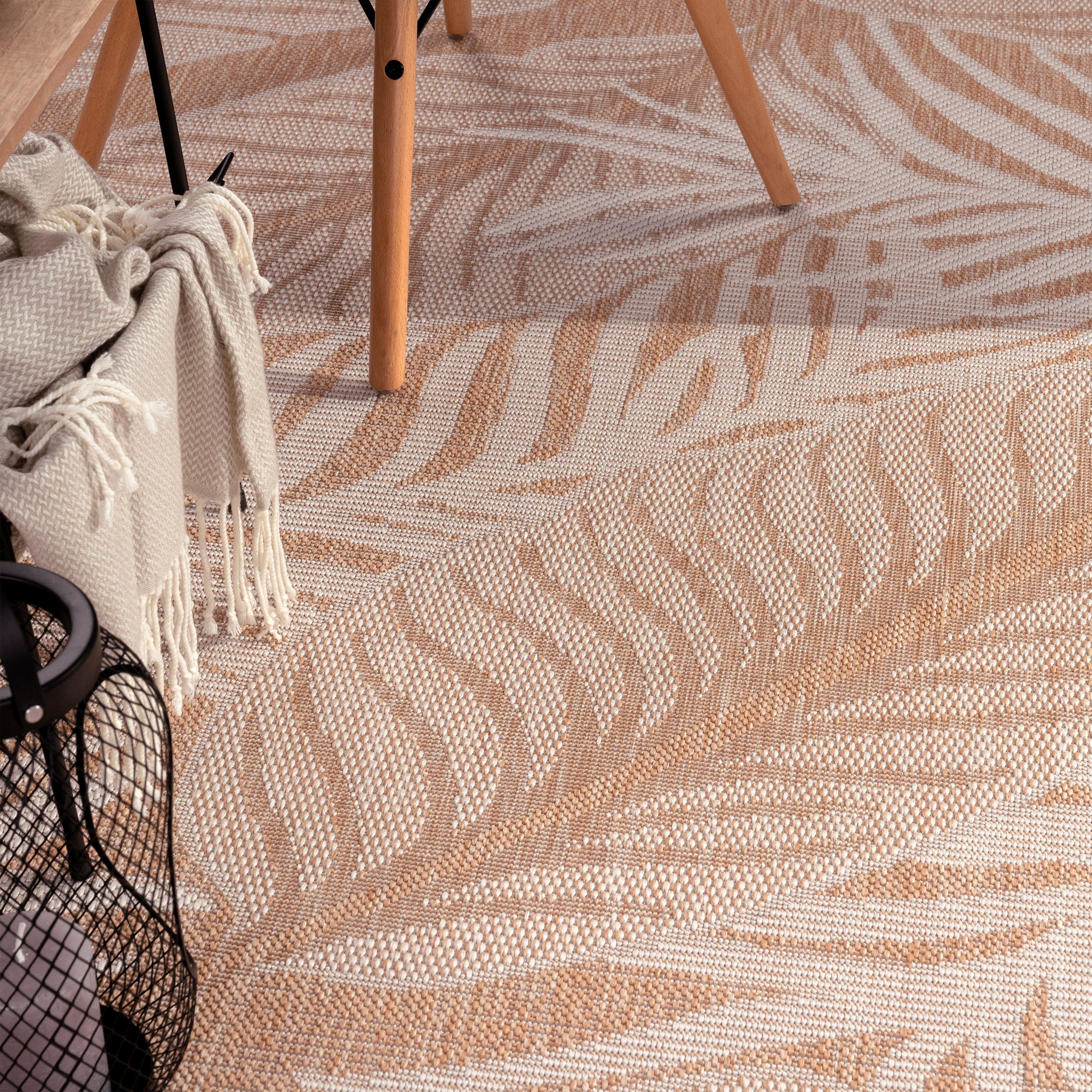 Paco Home In- »Illusion rechteckig, Blätter Outdoor Motiv, und geeignet Teppich Flachgewebe, 326«