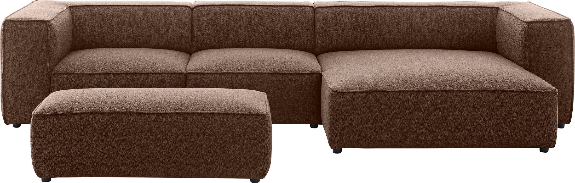 W.SCHILLIG Ecksofa »around-the-block« mit eleganter Biese, mit Federkern, Breite 341 cm