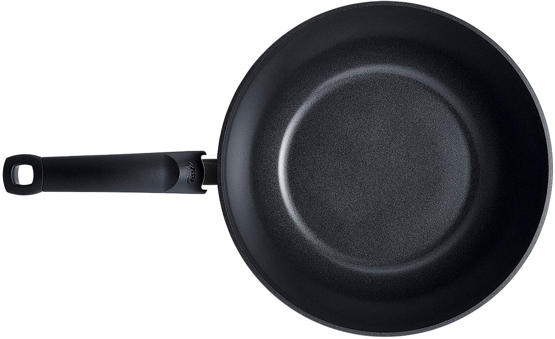 Fissler Wok »Ceratal® Orbit Black« Aluminium 1 Stk. tlg. gesünderes Kochen mit Antihaft-Effekt, hergestellt ohne PFAS/PTFE
