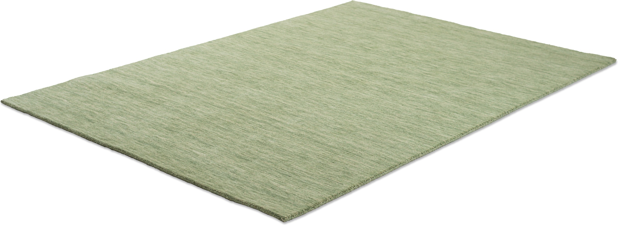 Sansibar Wollteppich »List« rechteckig 13 mm Höhe Kurzflor, Handweb Teppich, meliert, reine Wolle, handgewebt