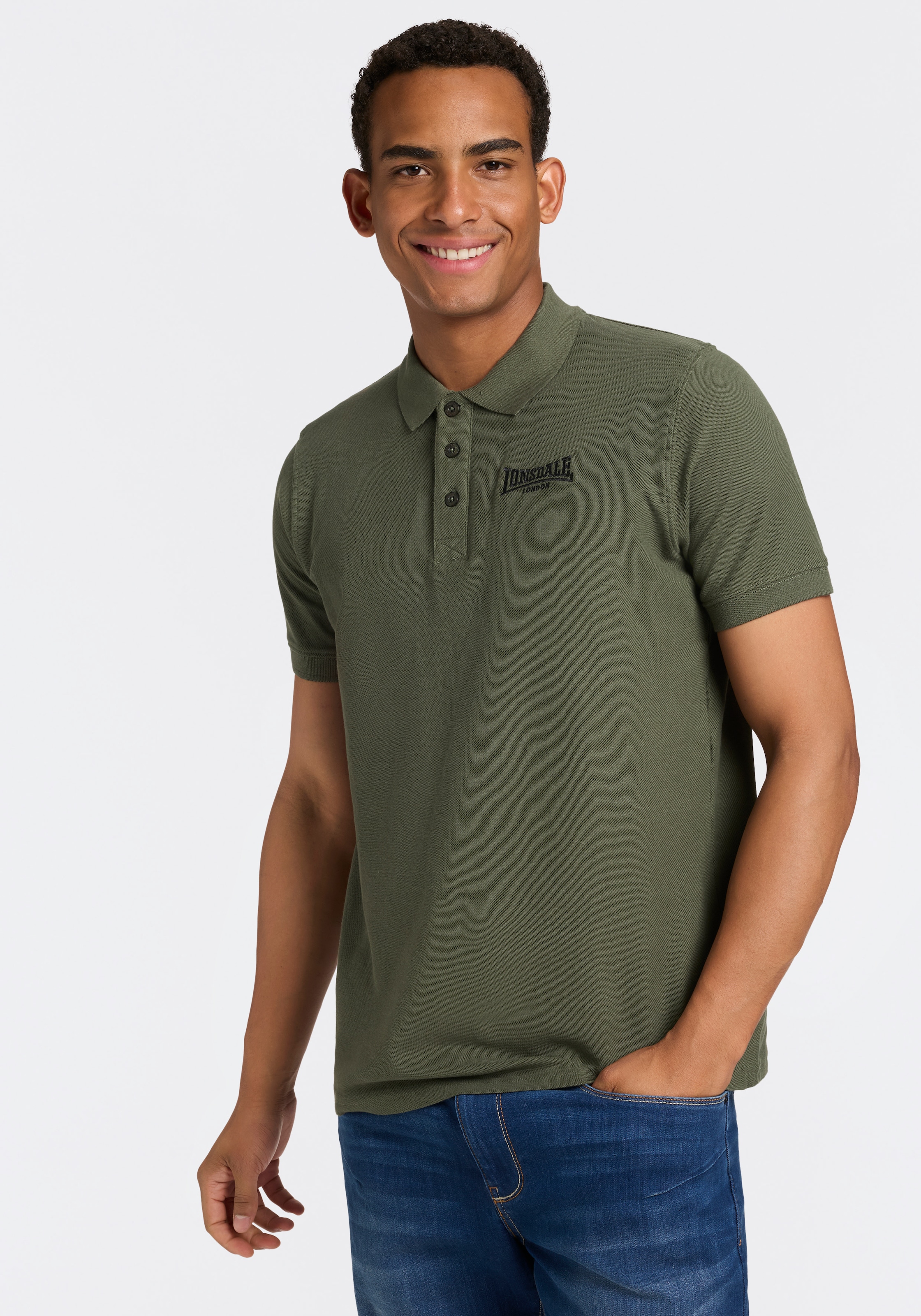 Lonsdale Poloshirt »LINGHOLME« Packung, 2 tlg. 2er-Pack, mit Polokragen, aus Baumwoll-Jersey, Kurzarm