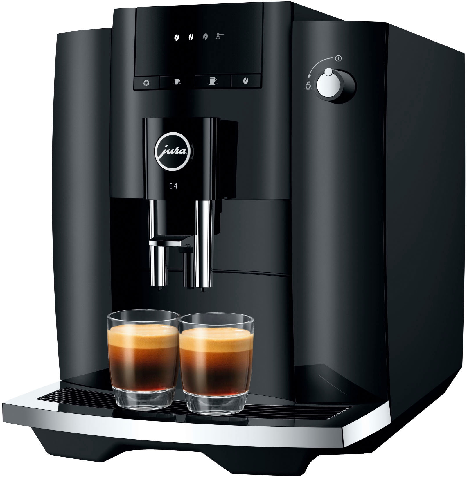 JURA Kaffeevollautomat »15435 E4 Piano Black (EA)«