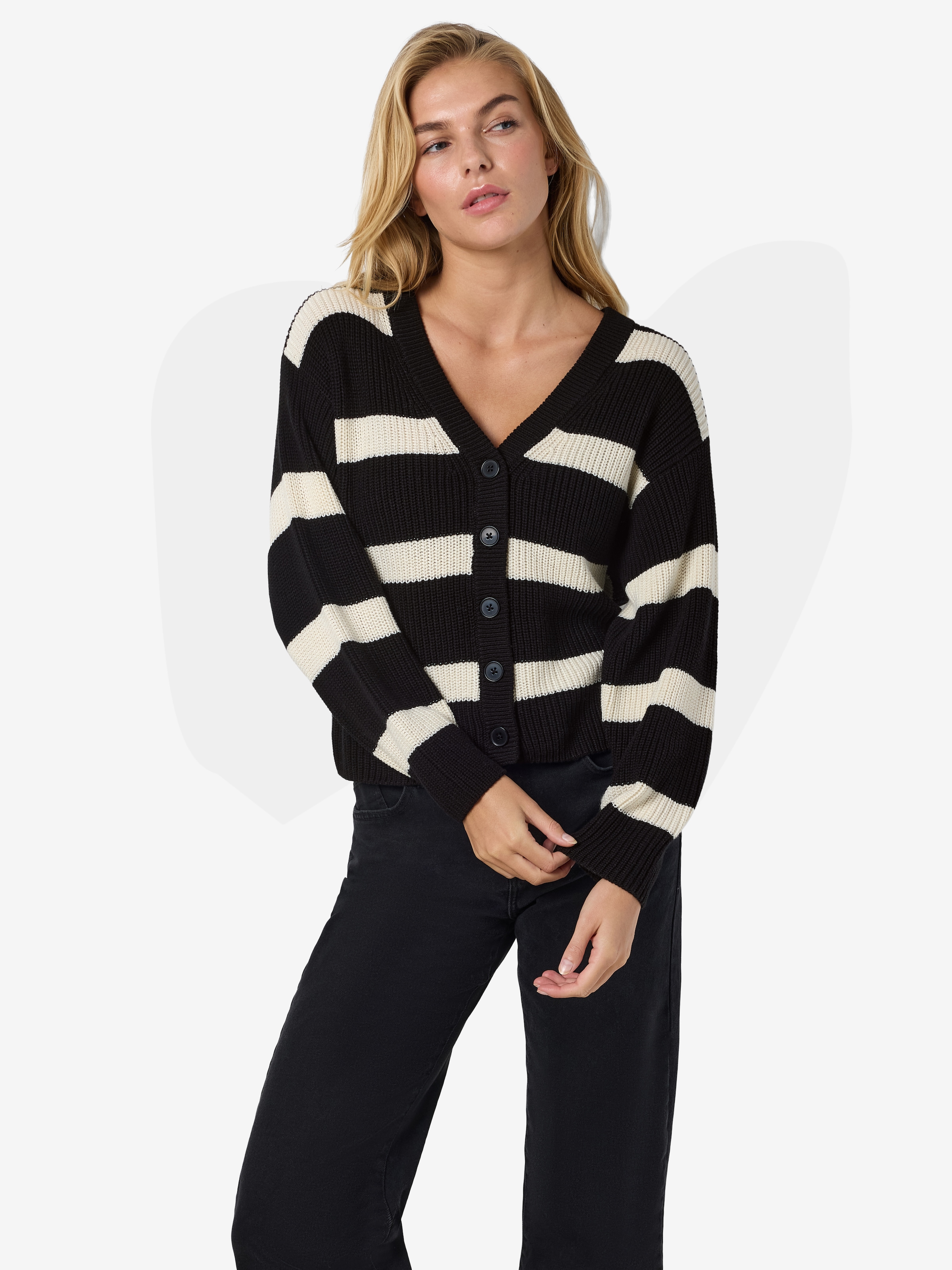 Noisy may Strickjacke »NMMAYSA L/S V-NECK KNIT CARDIGAN NOOS«