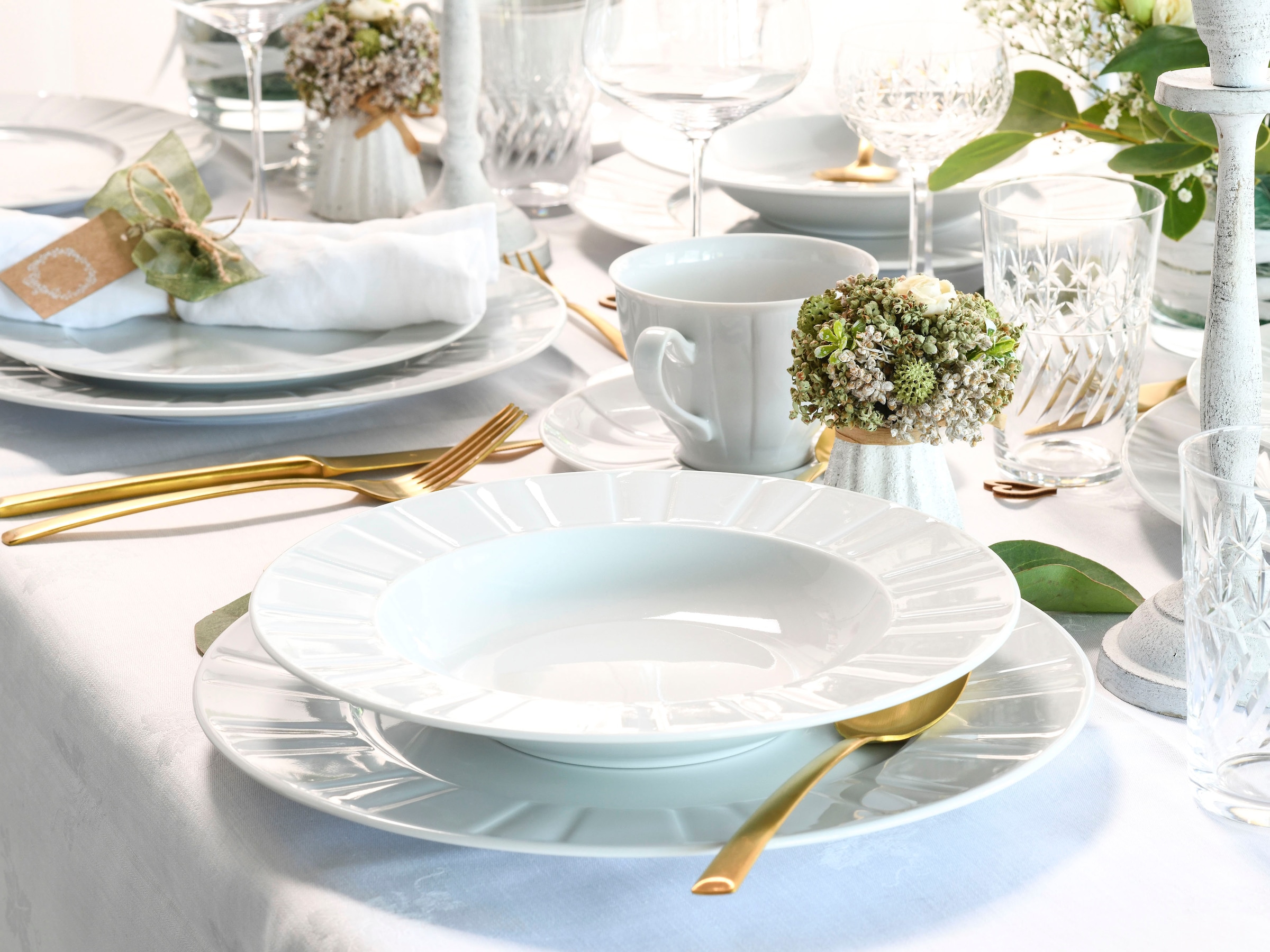 CreaTable Kombiservice »Barcelona«, (Set, 30 tlg.), klassischer Manufakturstil
