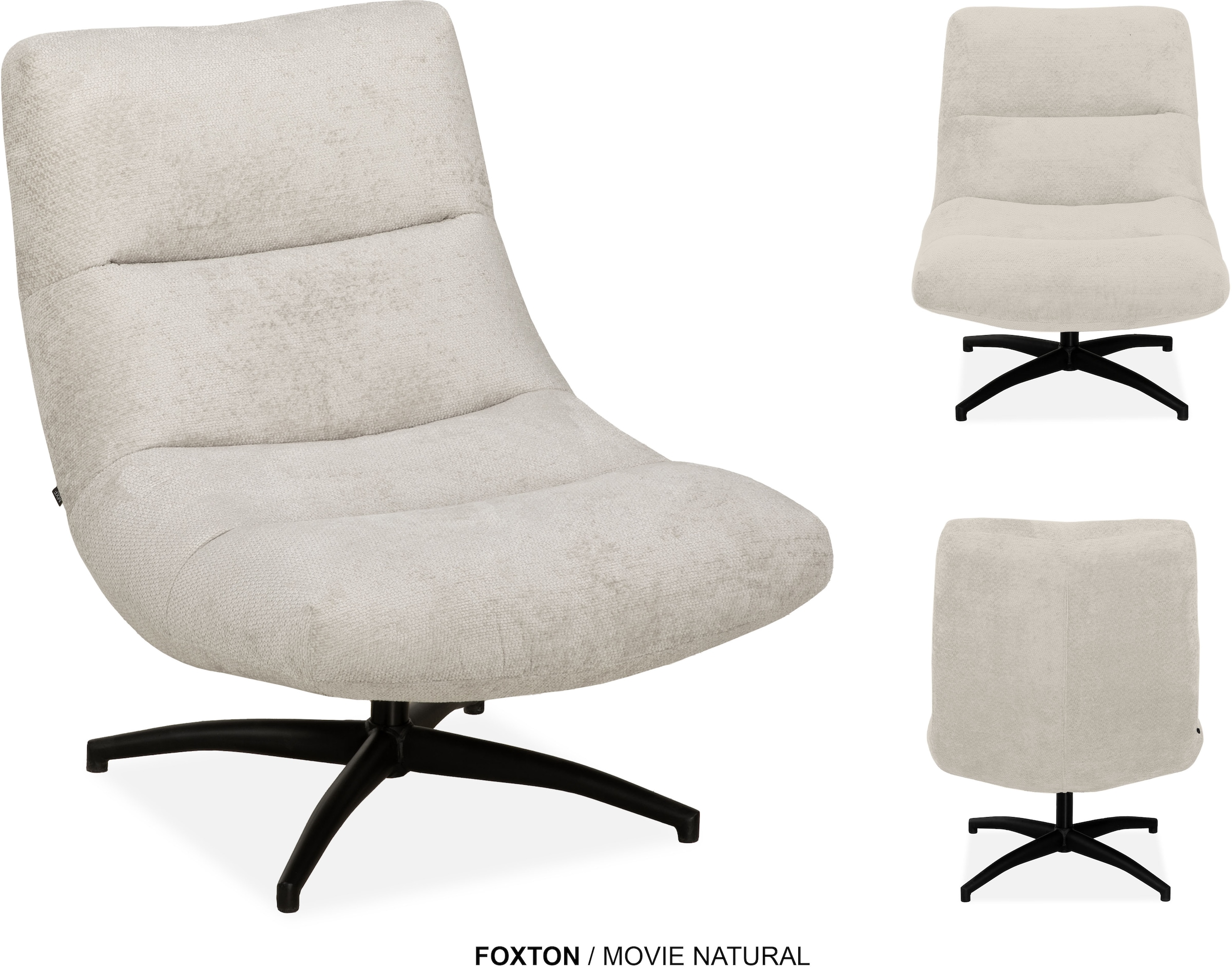 OMG Design Sessel »Foxton« bequemer Sessel, mit Drehgestell