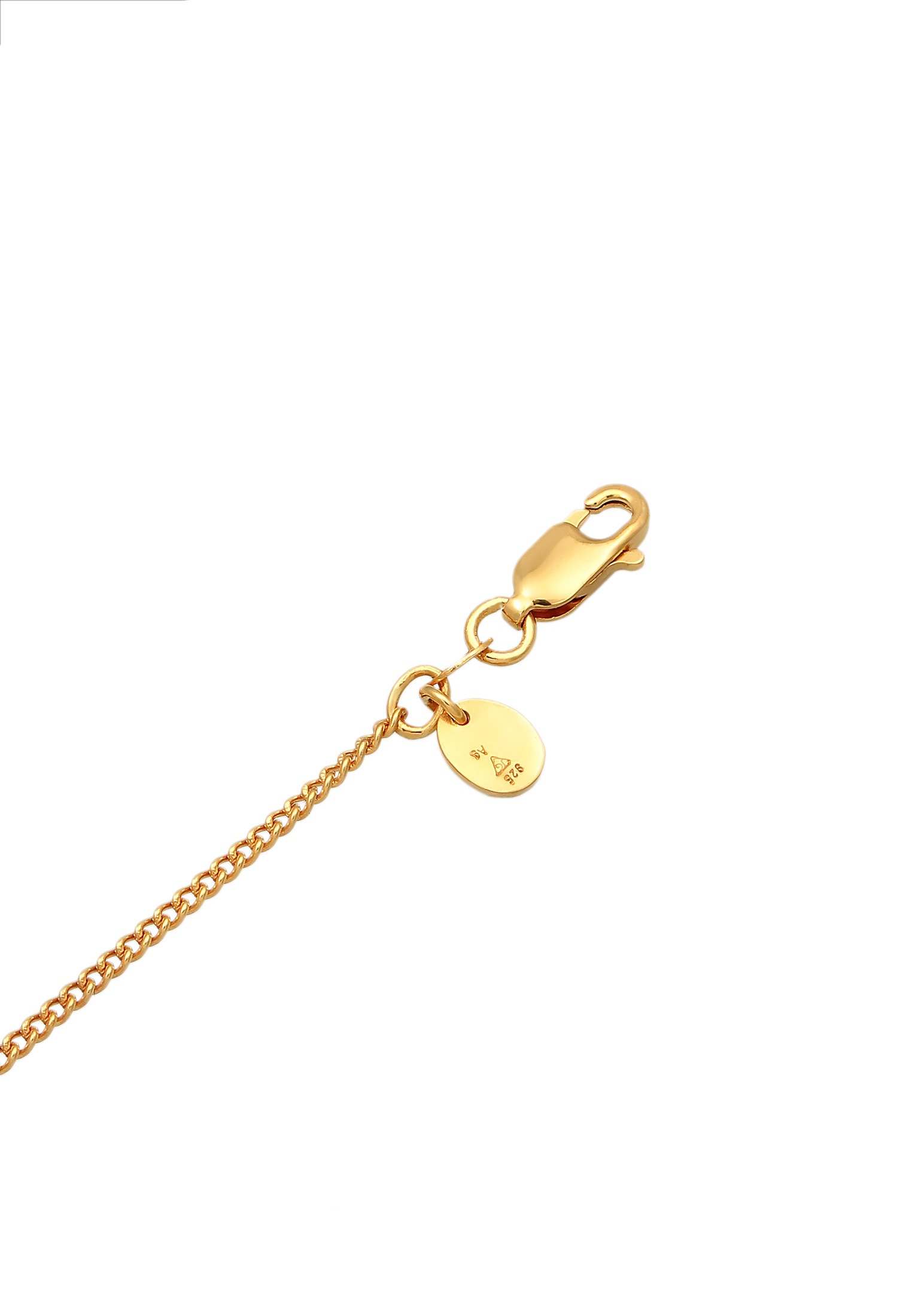 Elli Premium Kette mit Anhänger »Halskette Pastell Edelstein Glamour 925 Silber«