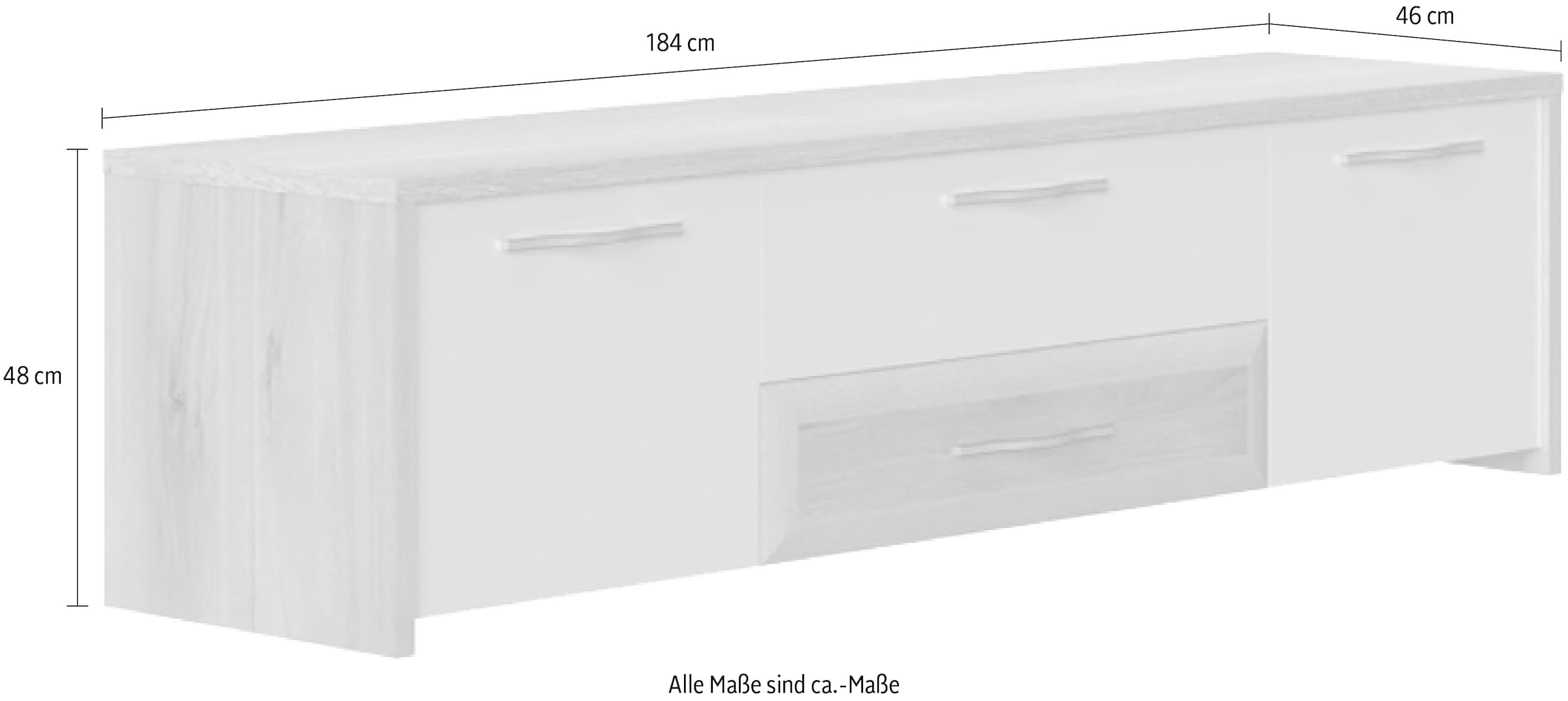 Home affaire TV-Board »Gala«, (verschiedene Größen erhältlich), UV lackiert, kratzfest, hochglänzend