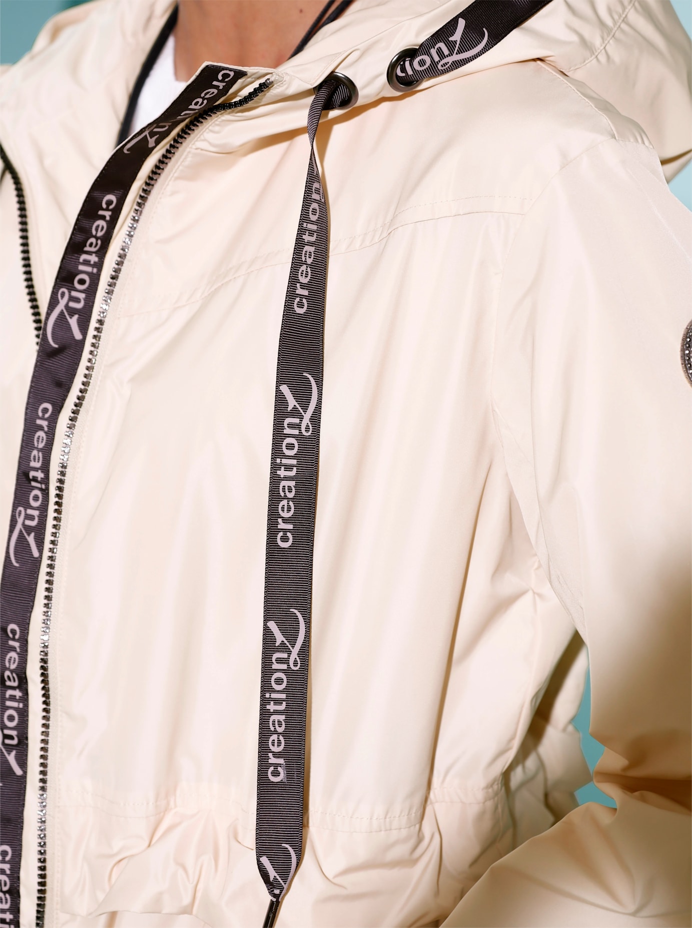 creation L Langjacke, mit Kapuze