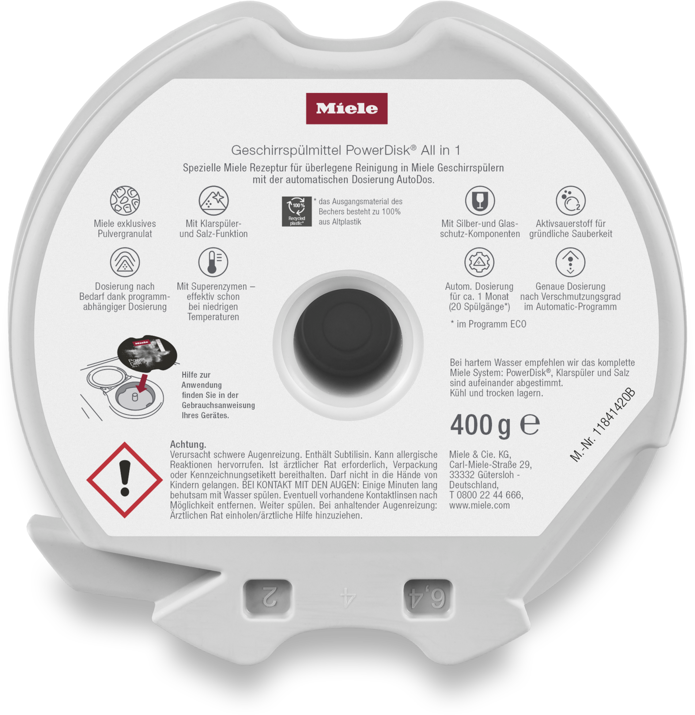 Miele Geschirrspülmittel »GS SETD6«