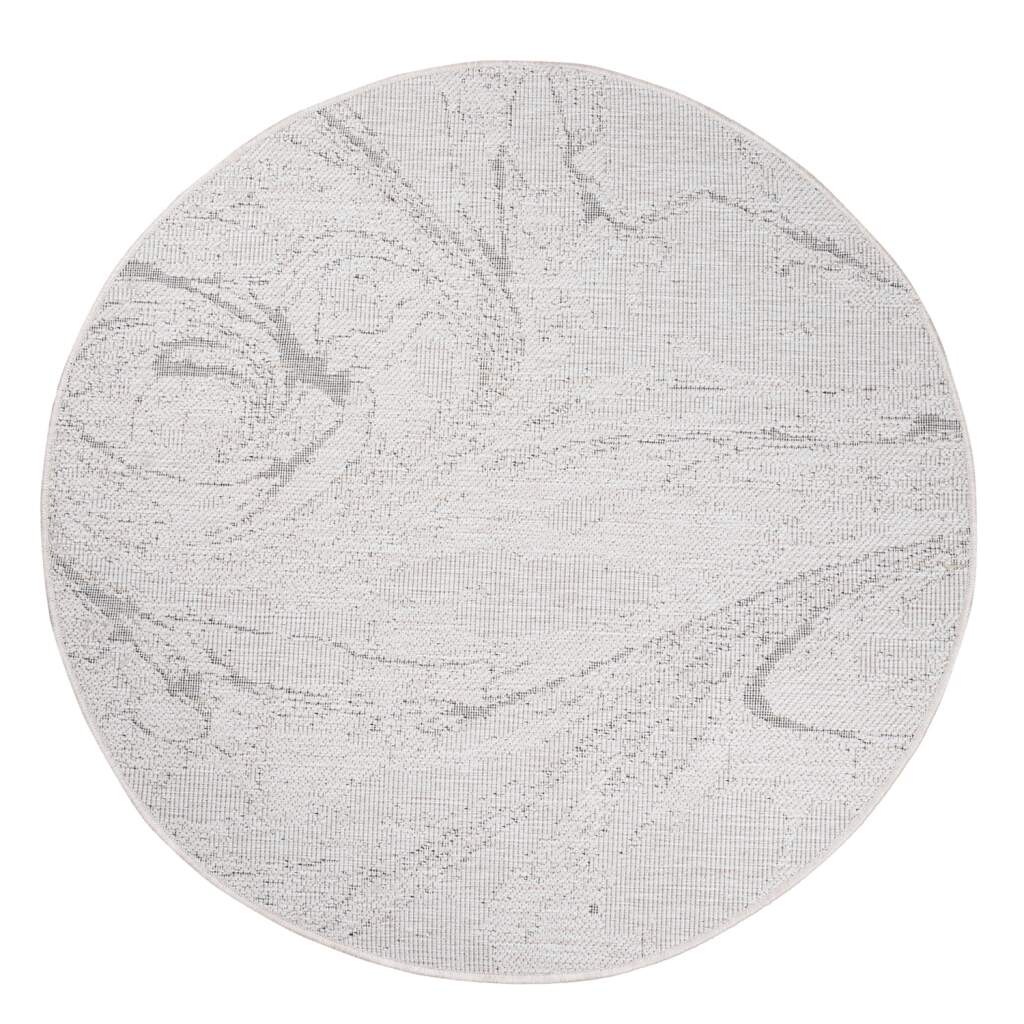 Carpet City Outdoorteppich »DUO RUG 5733« rund 5 mm Höhe Wendeteppich Wetterfest In- & Outdoor, Balkon, Terrasse, Wohnzimmer