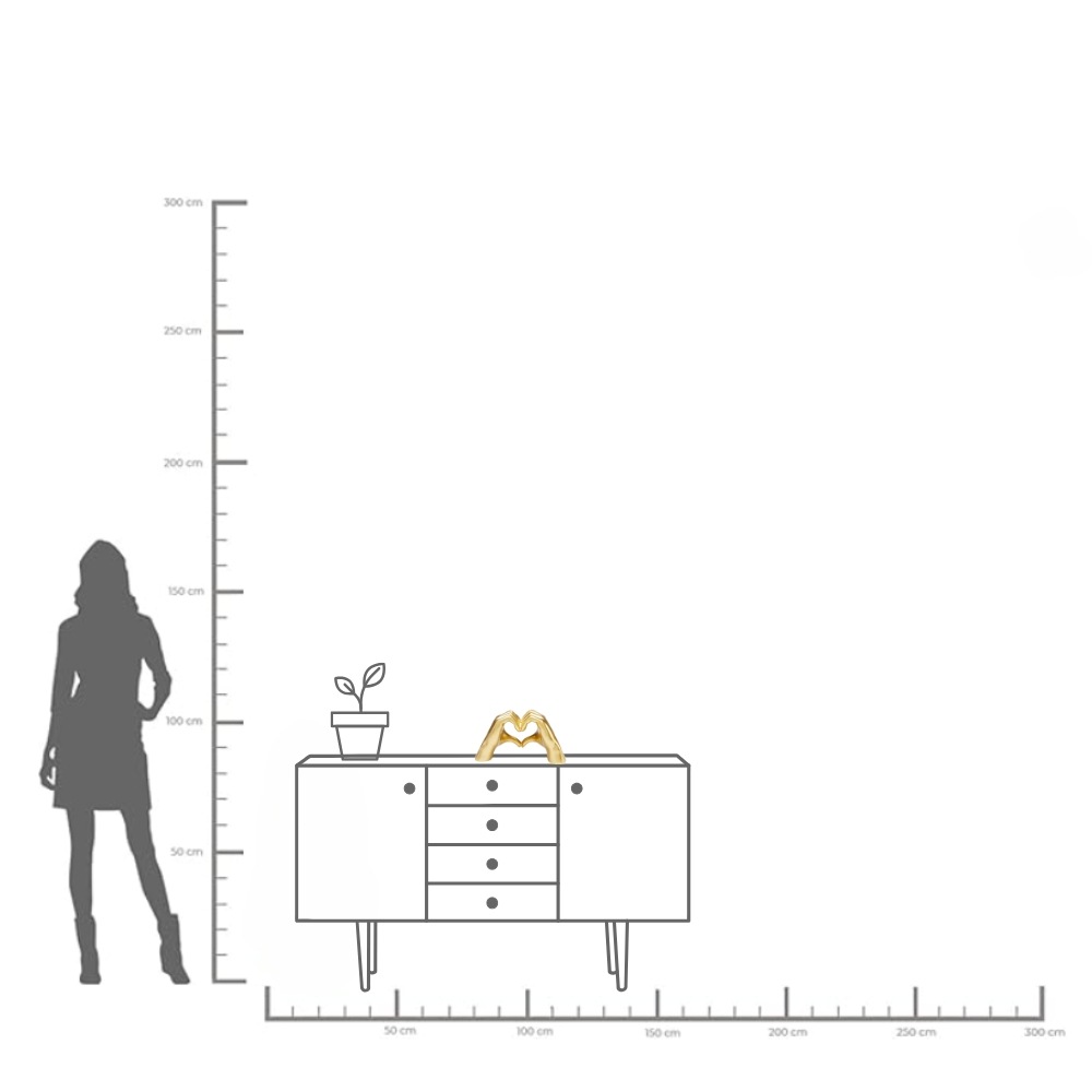 Kare Design Dekoobjekt »Heart Hands« verschiedene Größen