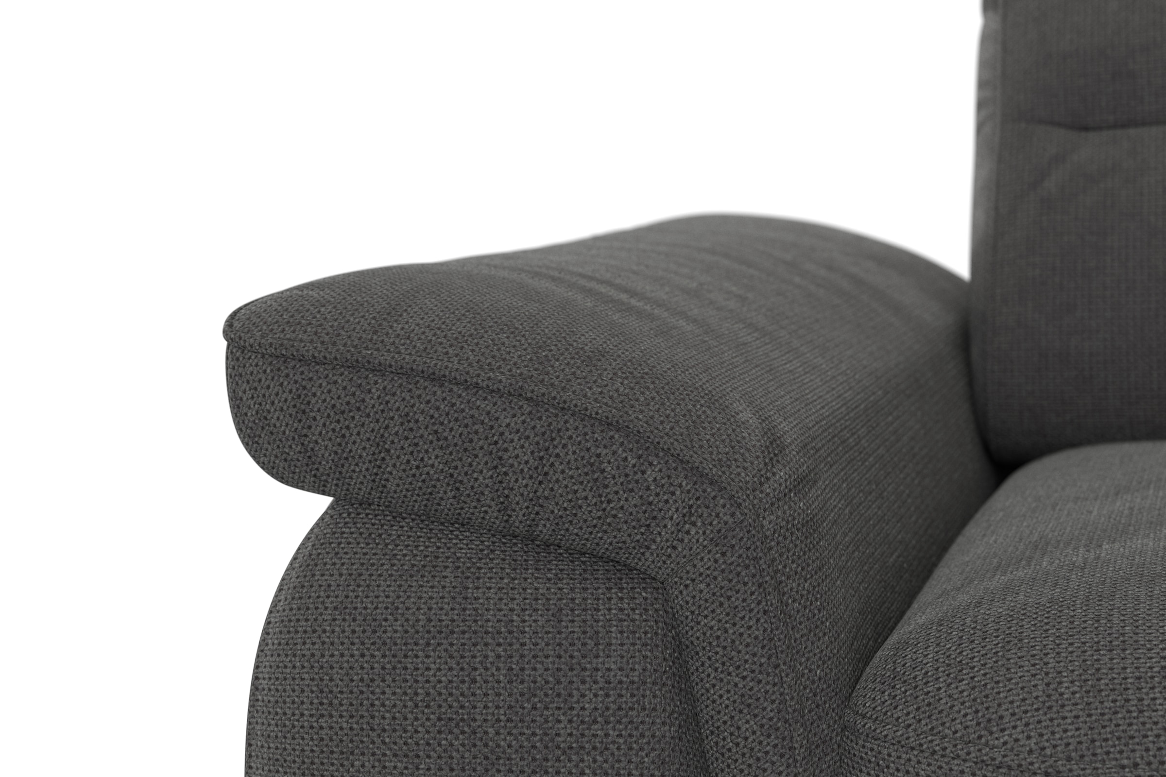 sit&more Ecksofa »Sinatra L-Form«, optinal mit Kopfteilverstellung und Armteilfunktion, Metallfüße
