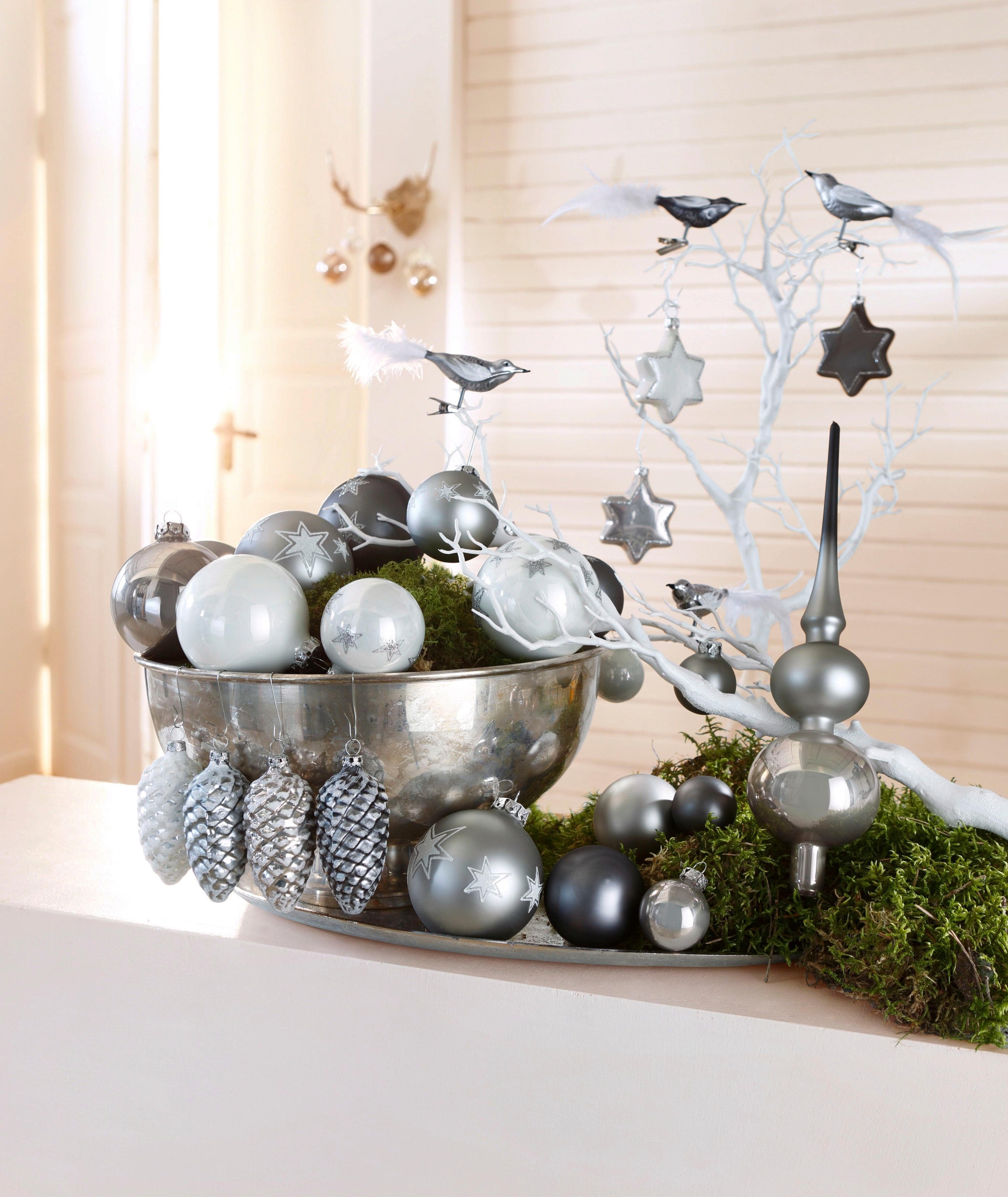 »Chrome, Weihnachtsdeko, my home Christbaumschmuck« Christbaumspitze