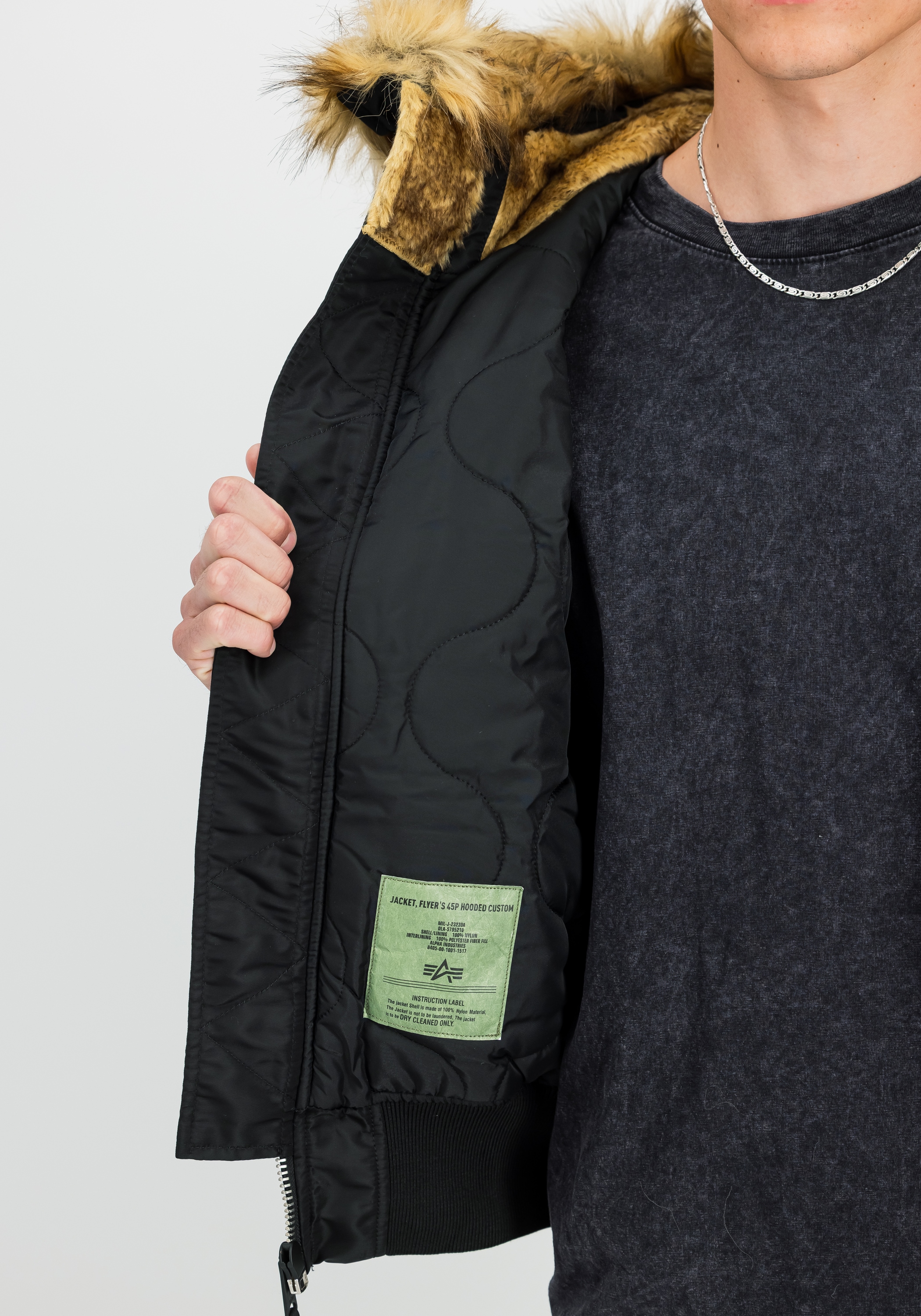 Alpha Industries Winterjacke »Alpha Industries Men - Bomber Jackets 45/P Hooded Custom«